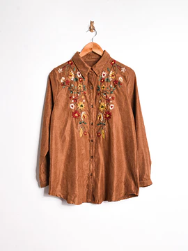 Camisa otoñal bordada