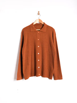 Cardigan lana naranjo vintage