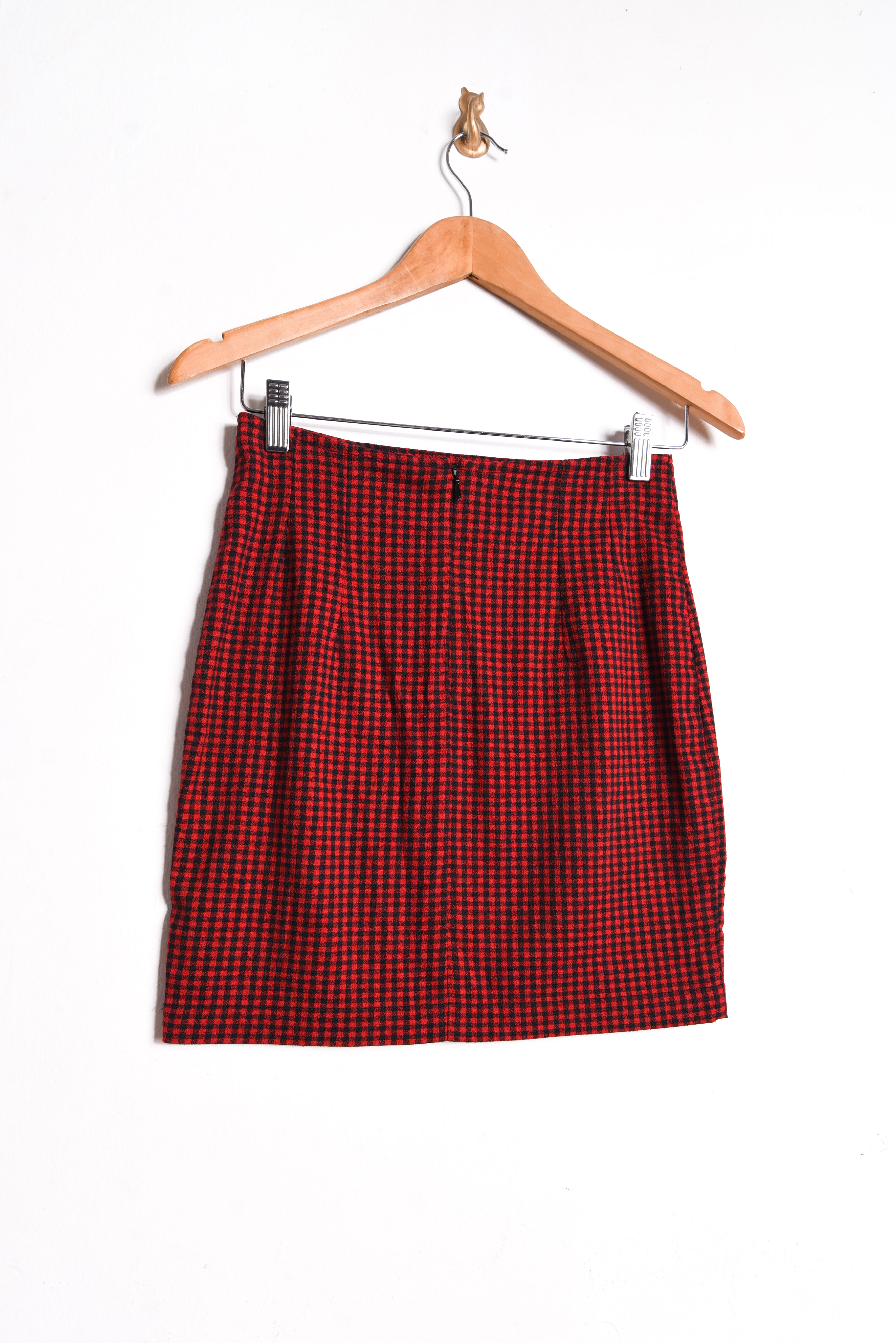 Mini falda 90s gingham red