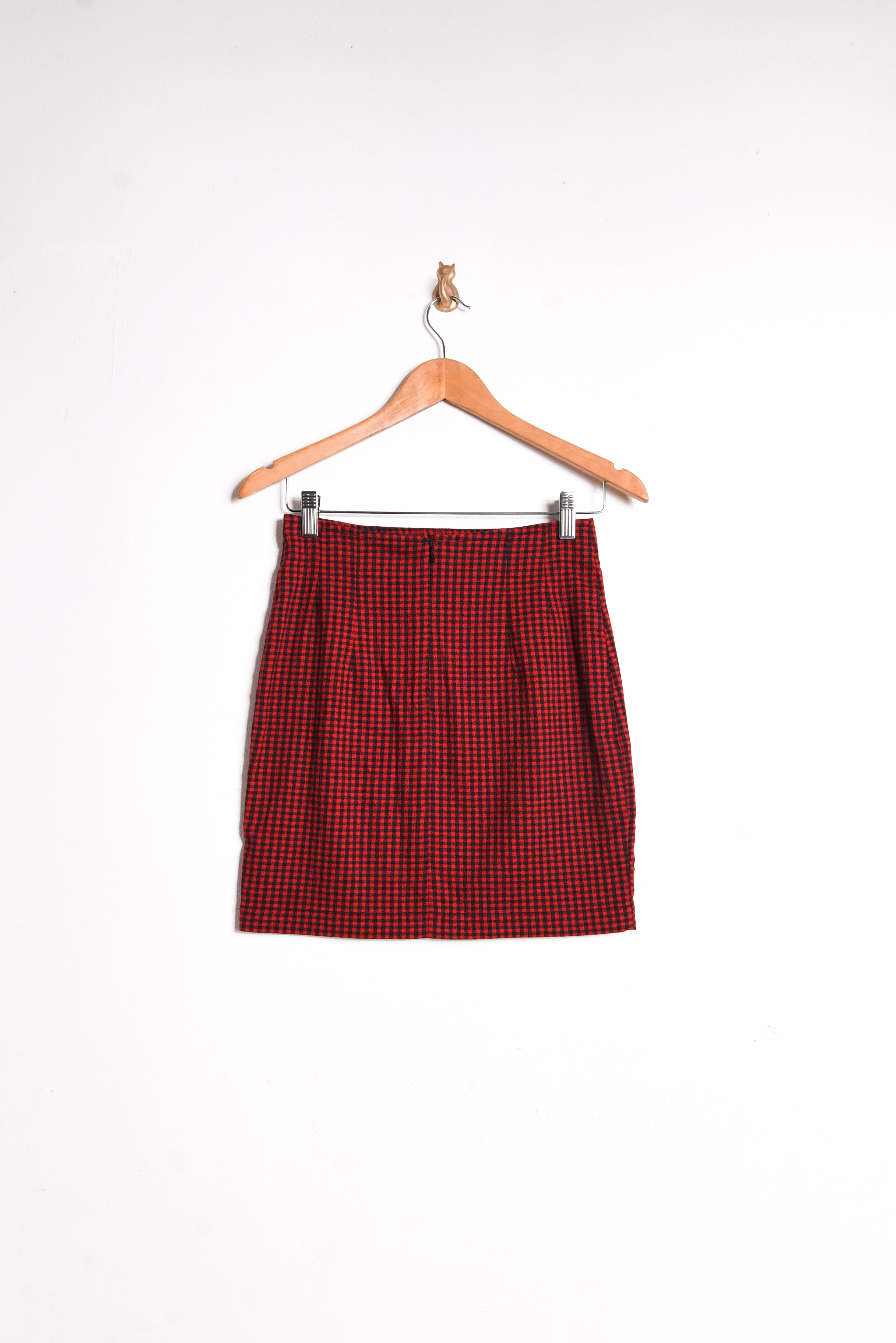 Mini falda 90s gingham red