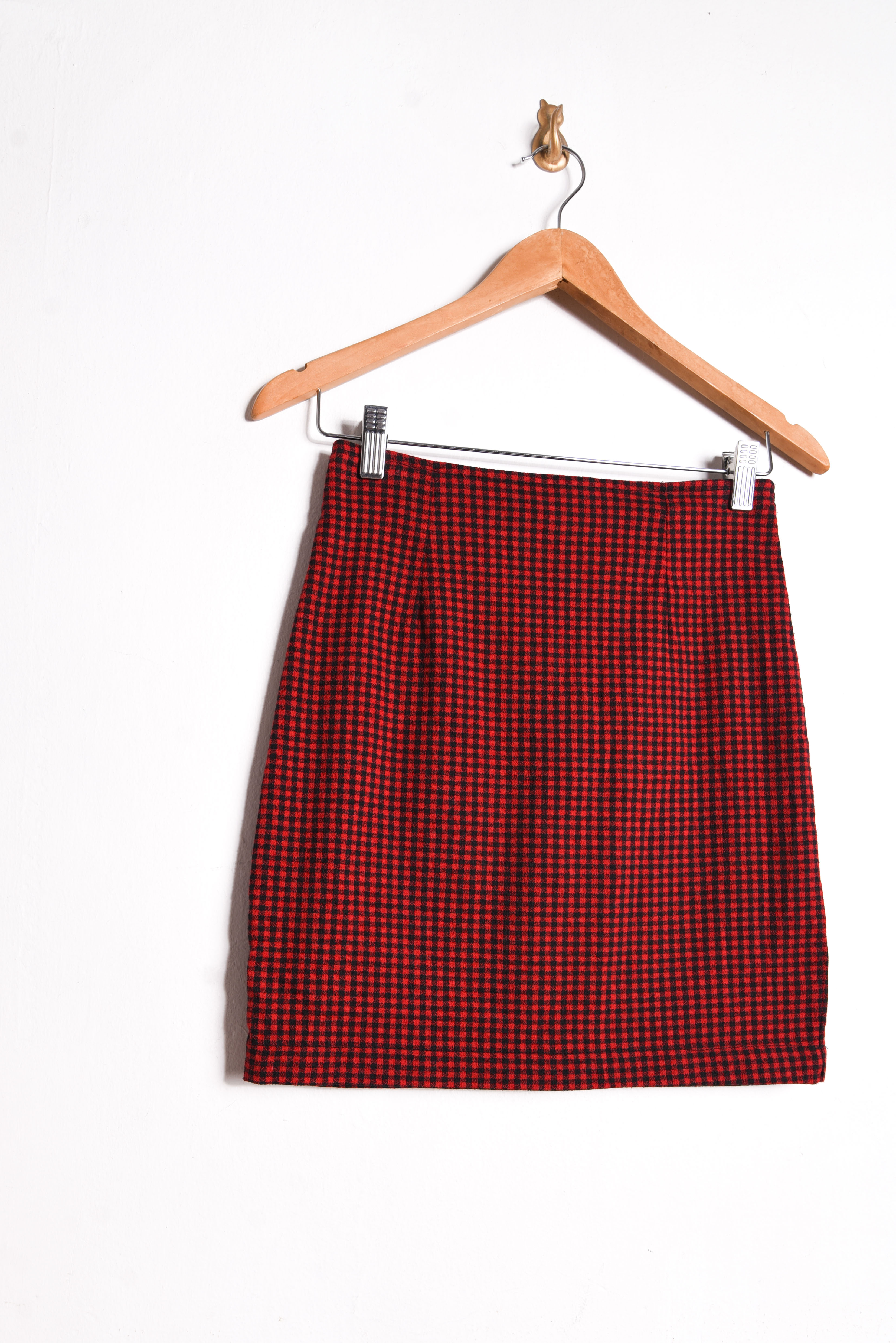 Mini falda 90s gingham red
