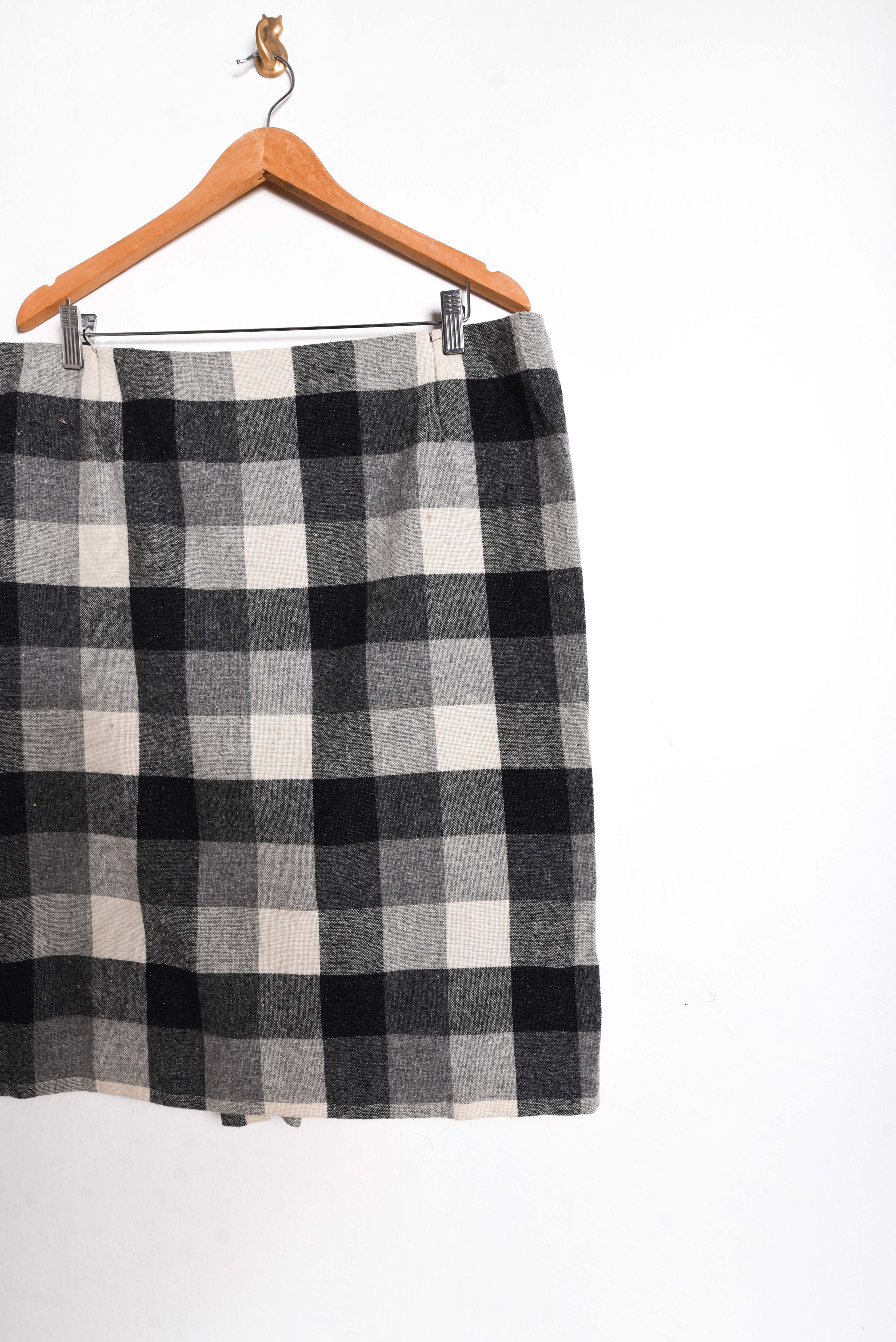 Falda a cuadros vntg
