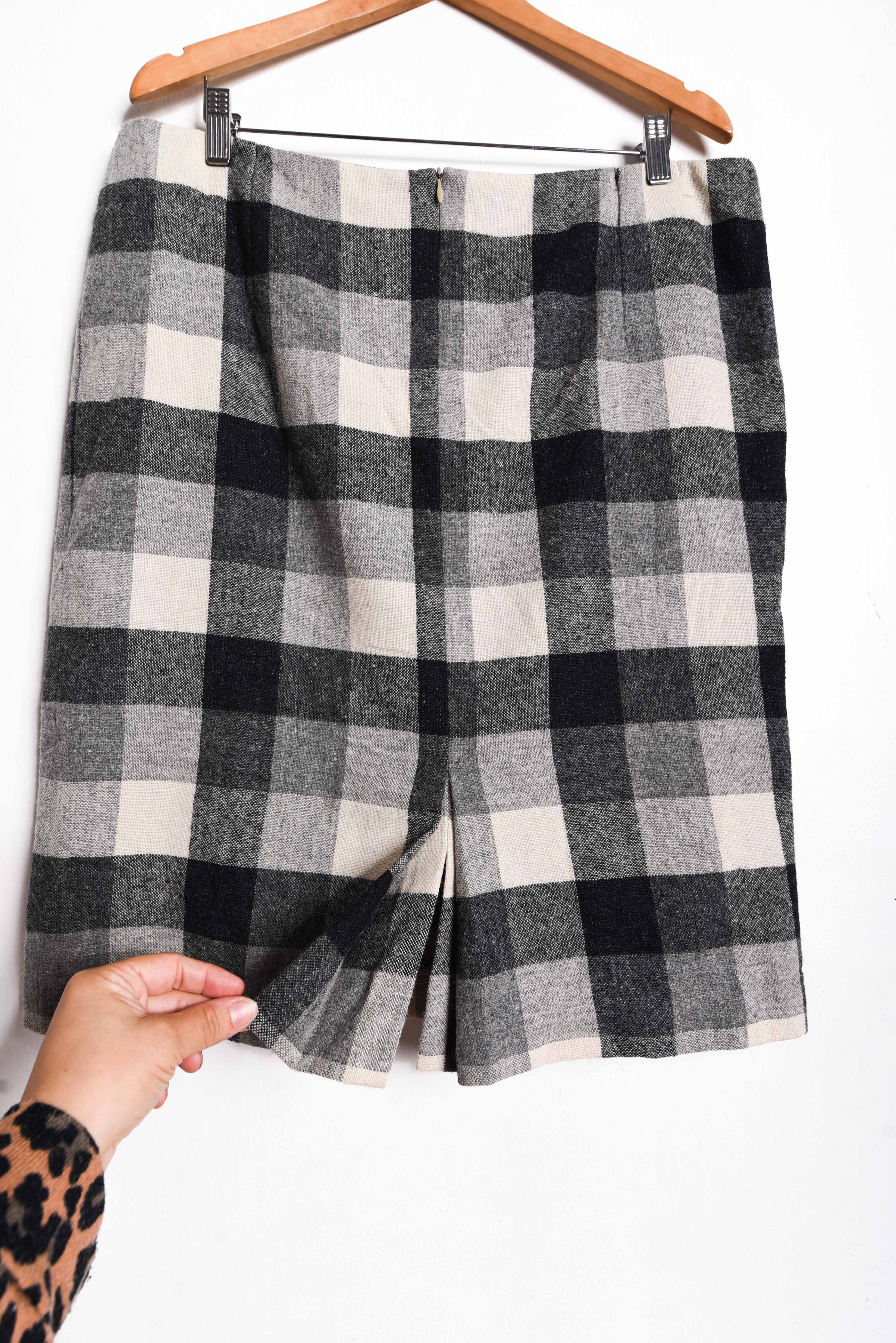 Falda a cuadros vntg