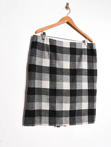 Falda a cuadros vntg