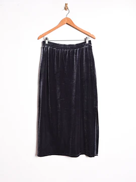Maxi falda gris velvet