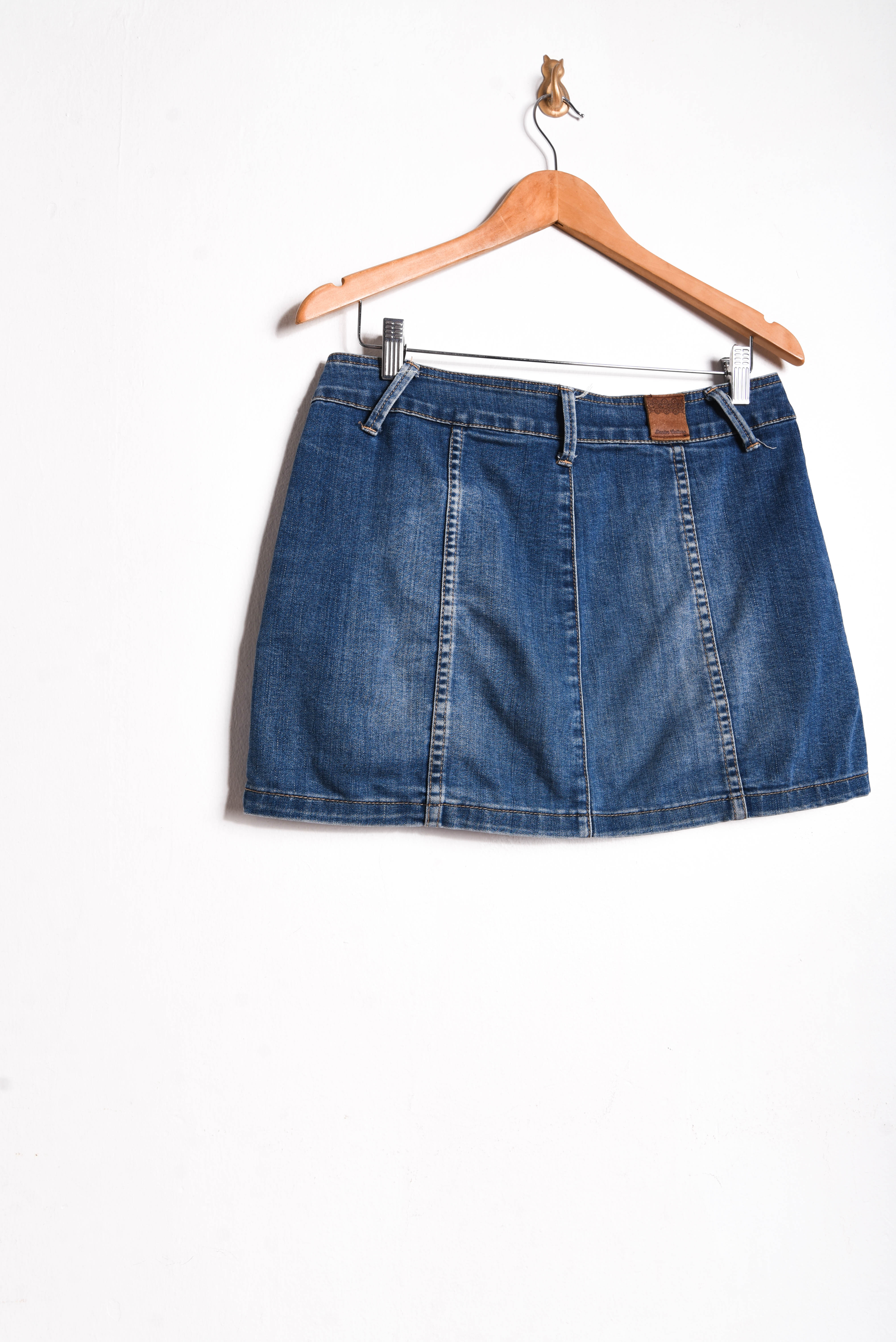 Mini falda denim botones