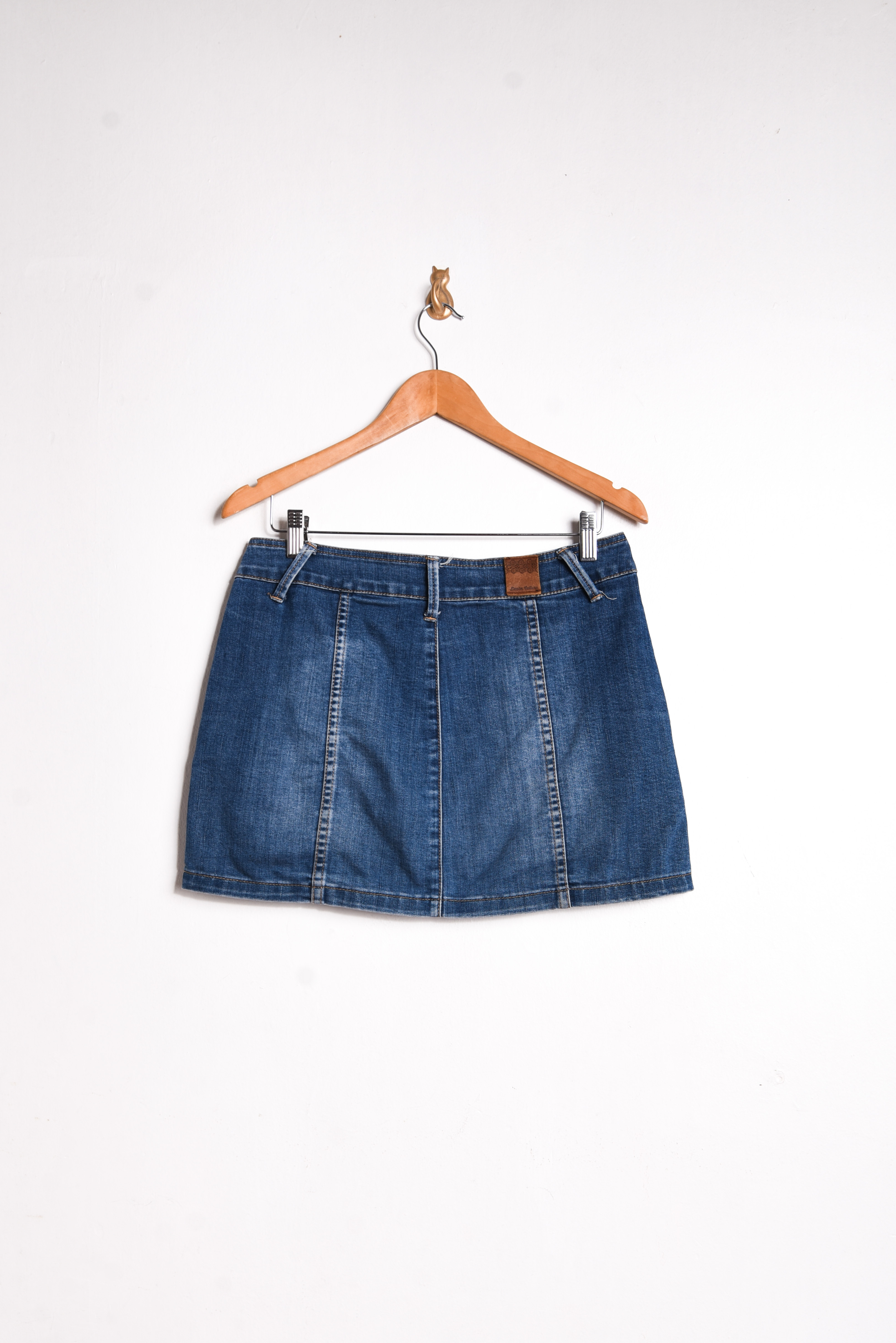 Mini falda denim botones