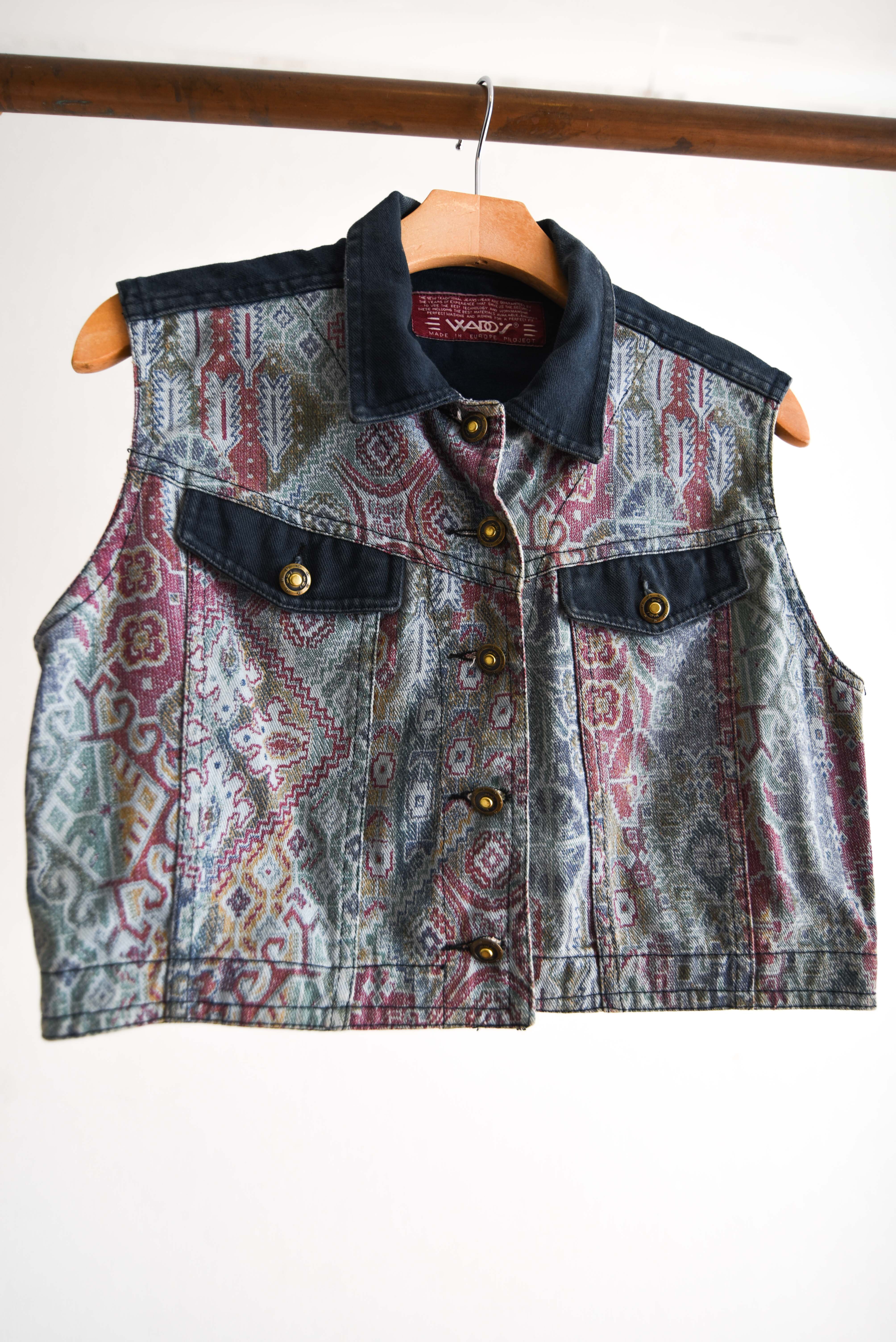 Chaqueta denim crop vntg