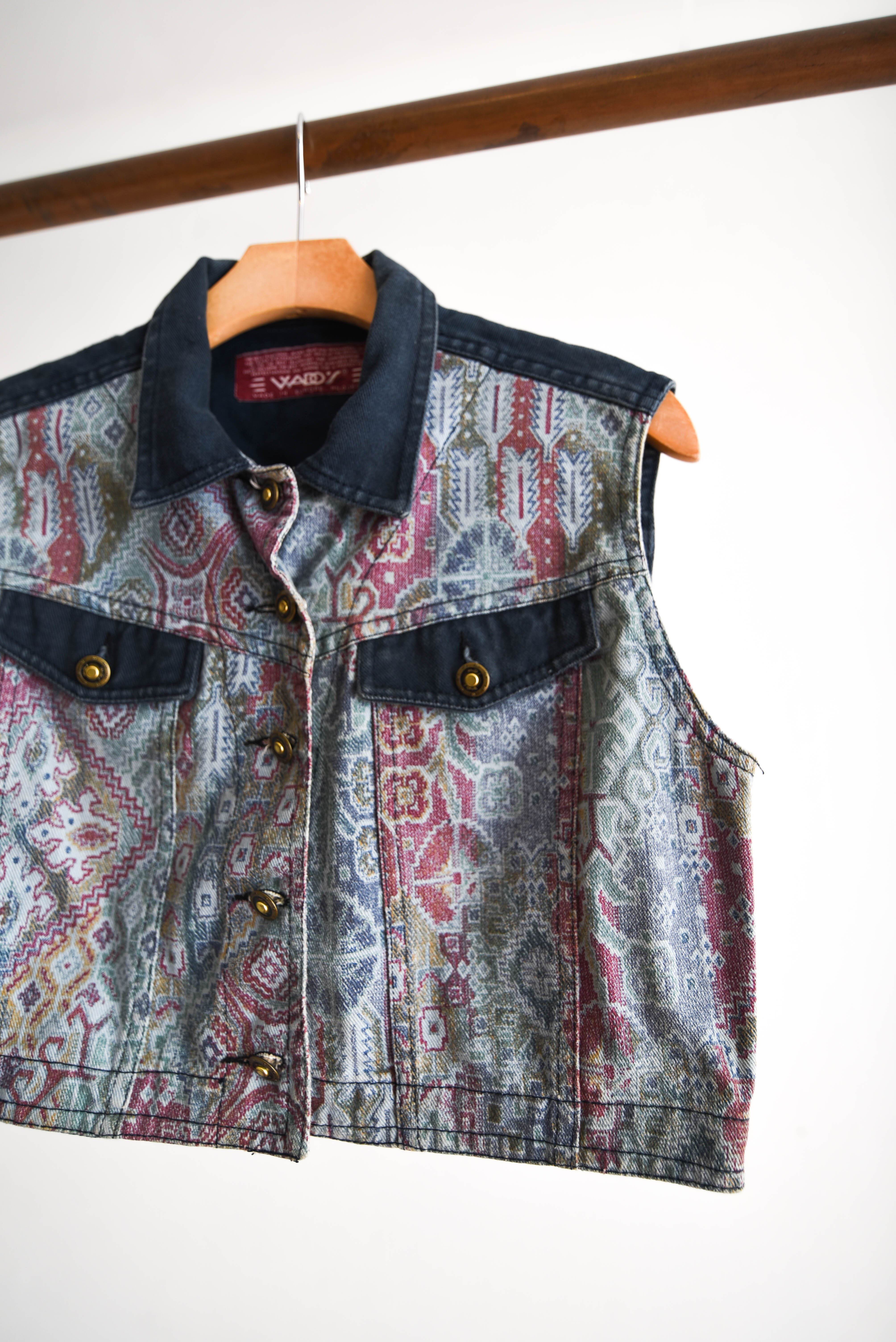 Chaqueta denim crop vntg