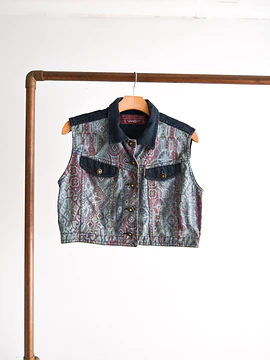 Chaqueta denim crop vntg