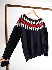 Chaleco lana rombos Laura Ashley