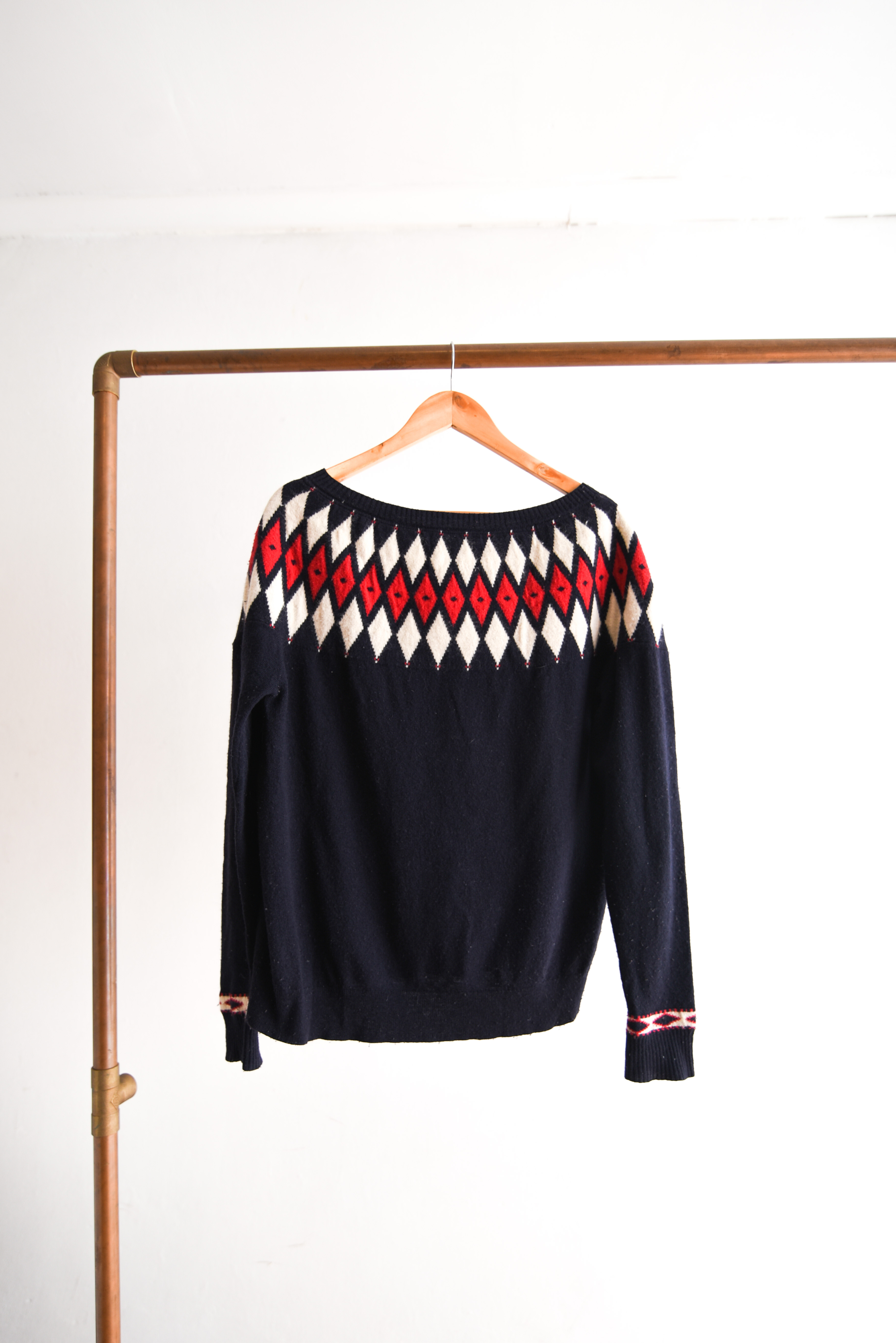 Chaleco lana rombos Laura Ashley