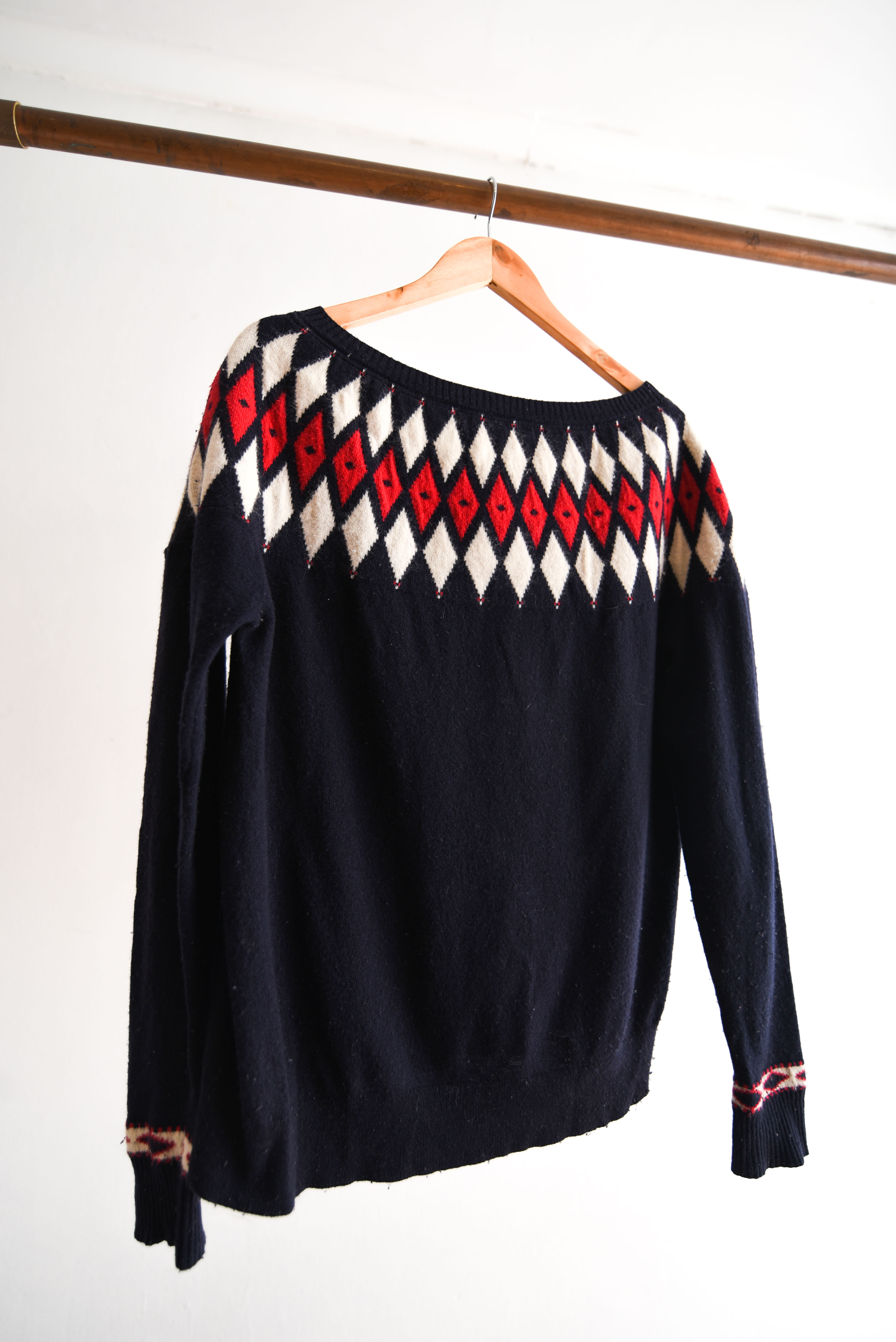 Chaleco lana rombos Laura Ashley