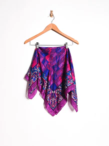 Pañuelo morado paisley