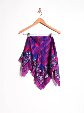 Pañuelo morado paisley