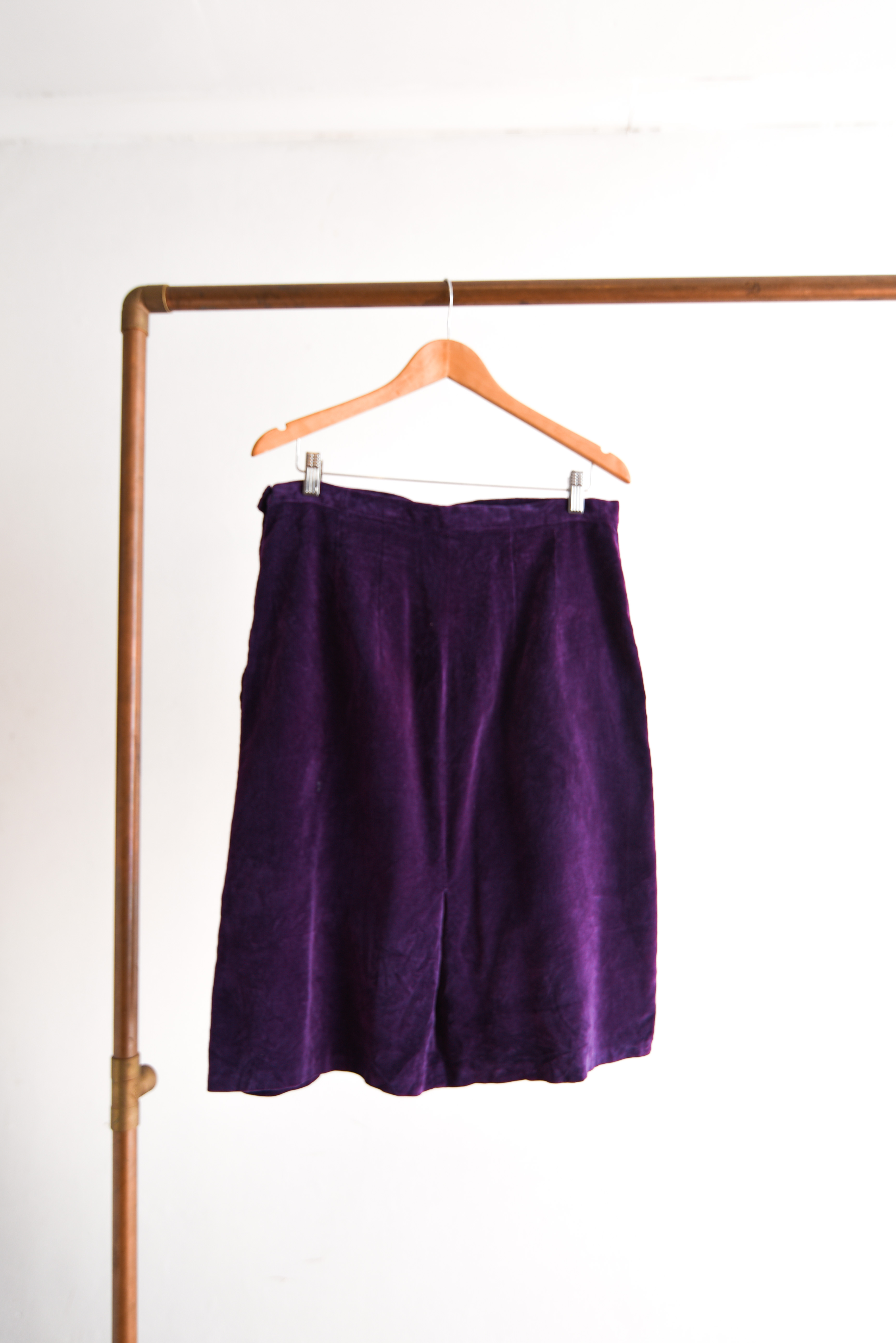 Falda purple terciopelo vintage