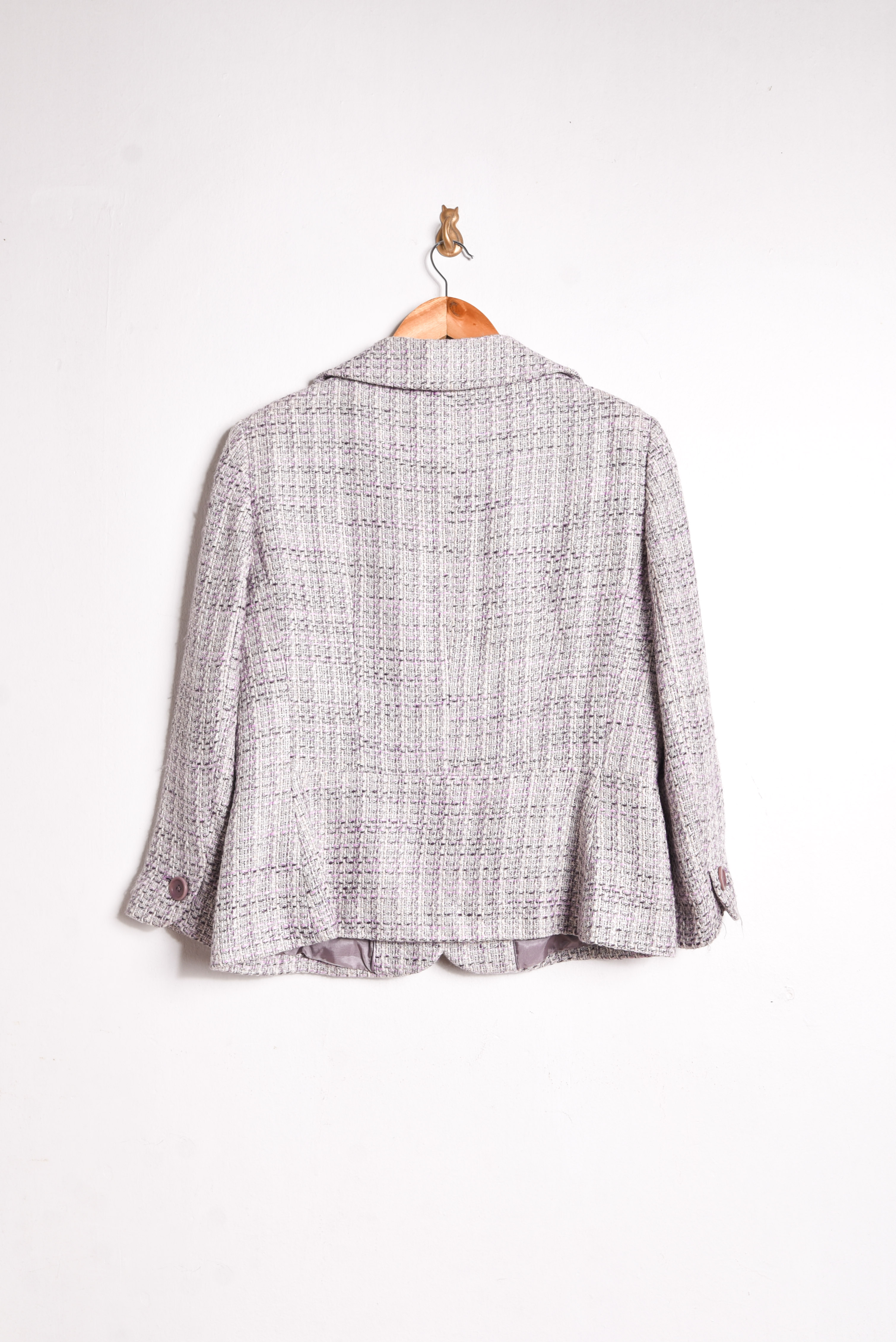 Blazer lila pastel tweed