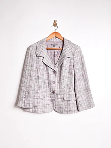 Blazer lila pastel tweed