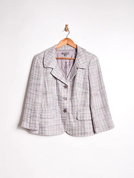 Blazer lila pastel tweed