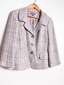 Blazer lila pastel tweed