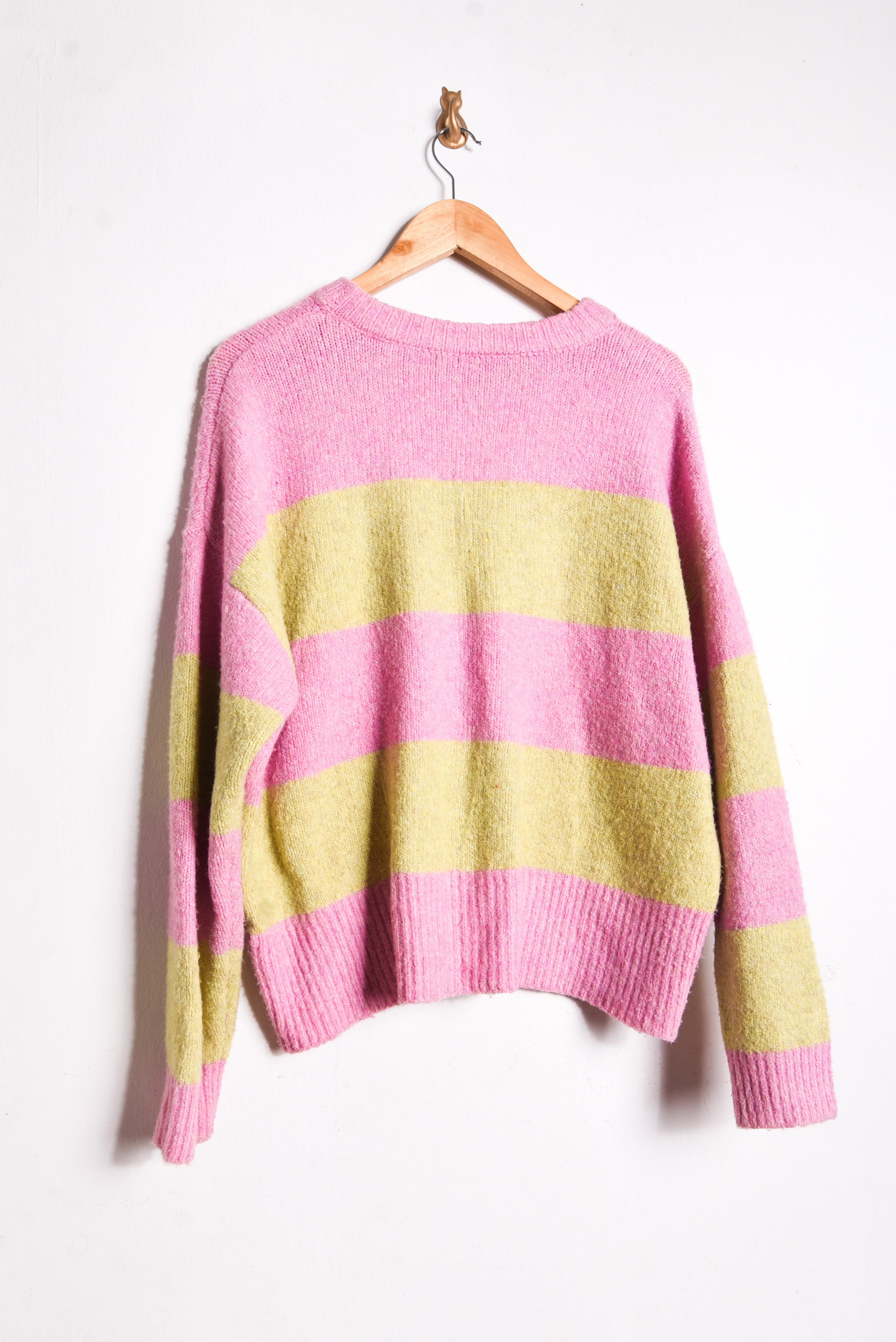 Chaleco rosa amarillo pastel