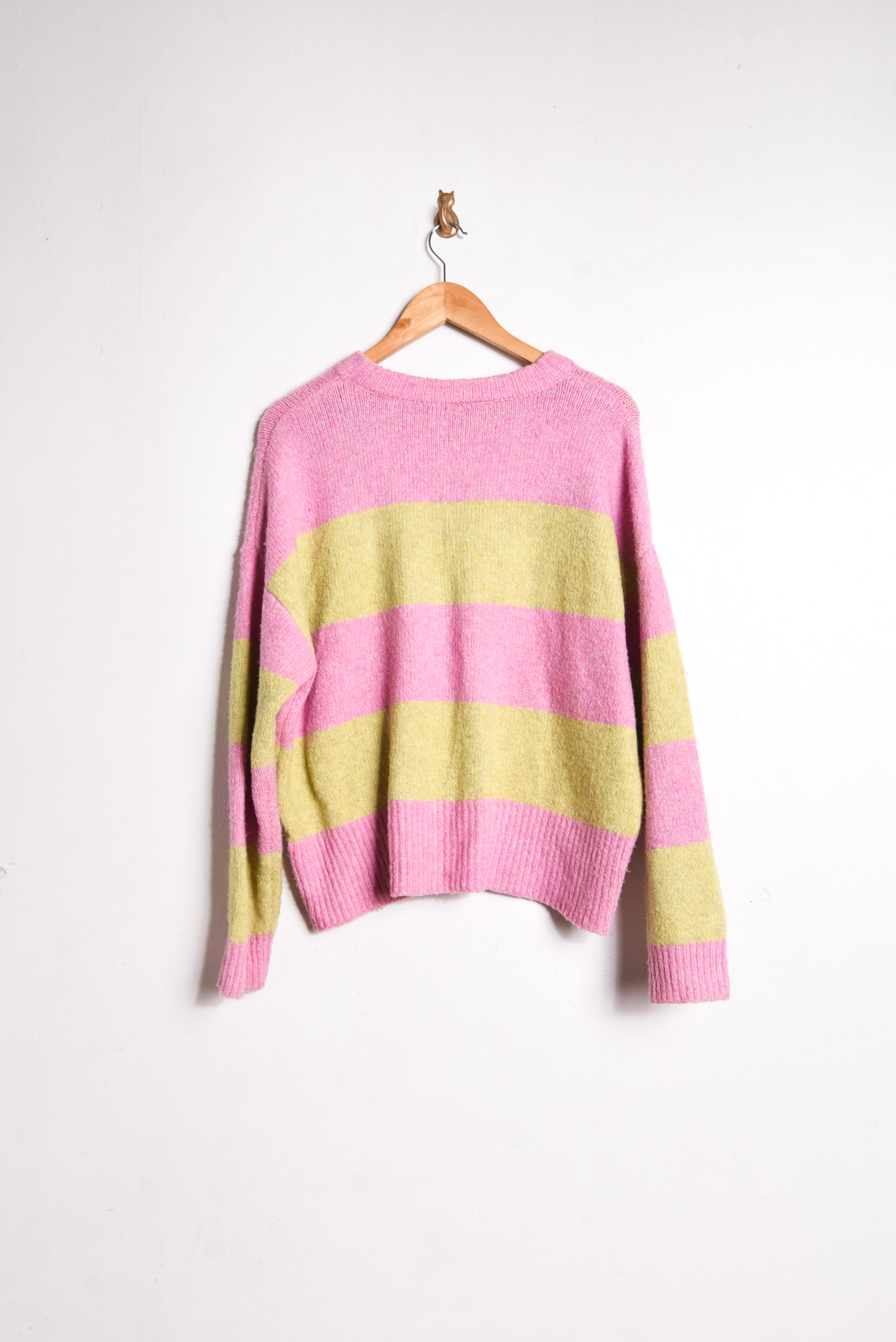 Chaleco rosa amarillo pastel