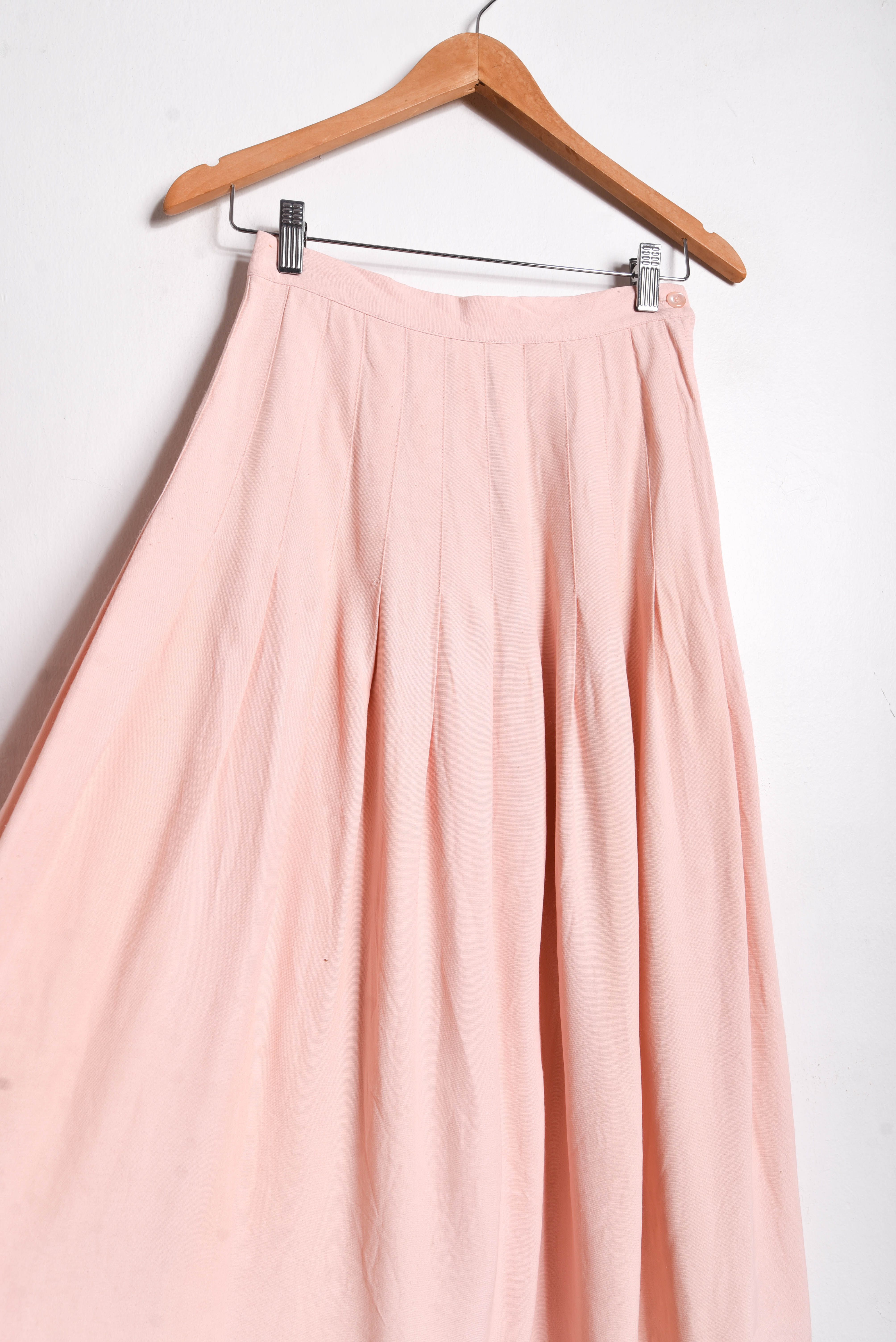 Falda rosa pastel 90s tablas