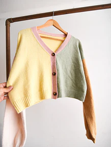 Cardigan pastel crop