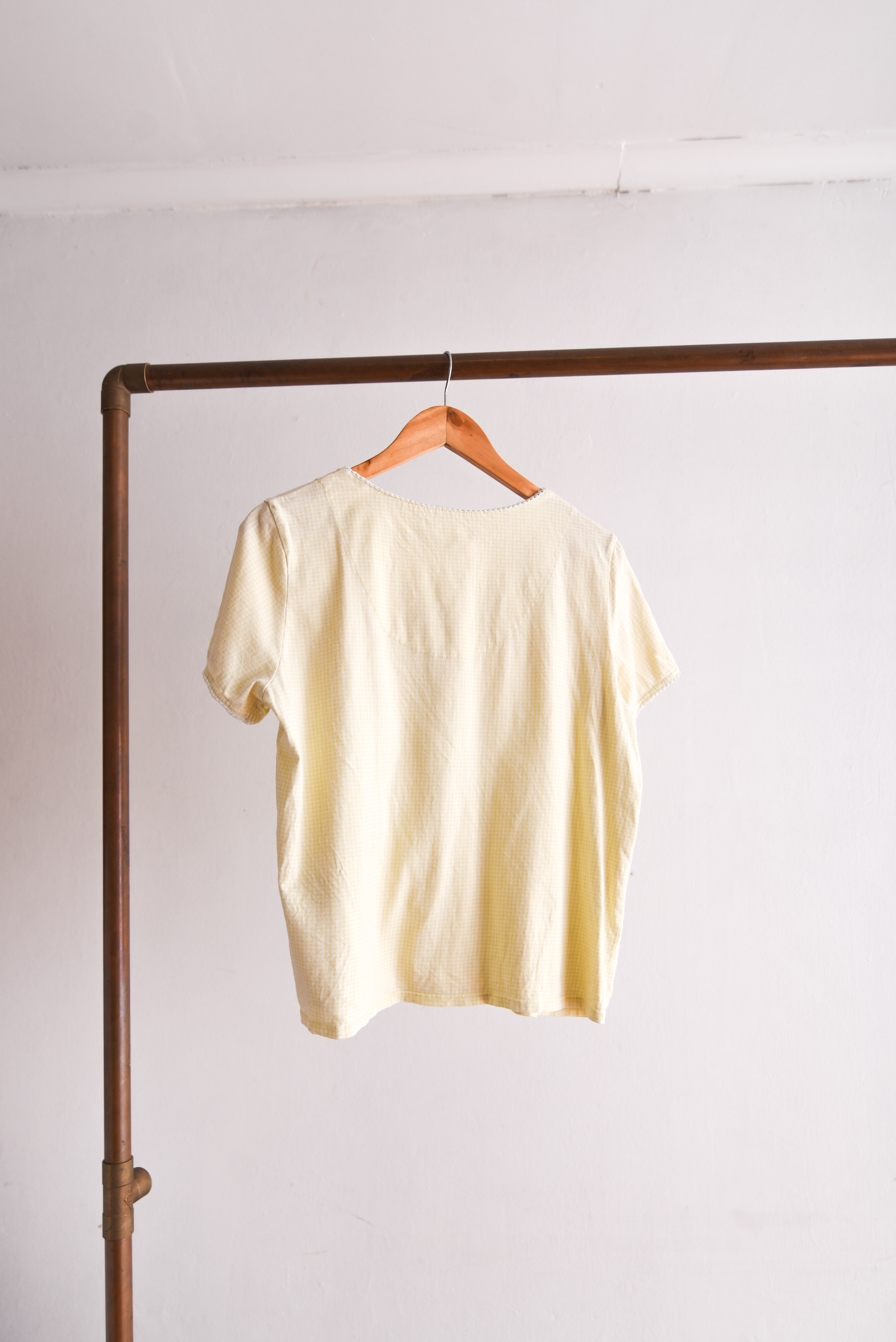 Camisa lencera gingham pastel