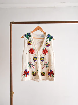 Sweater vest bordado vintage