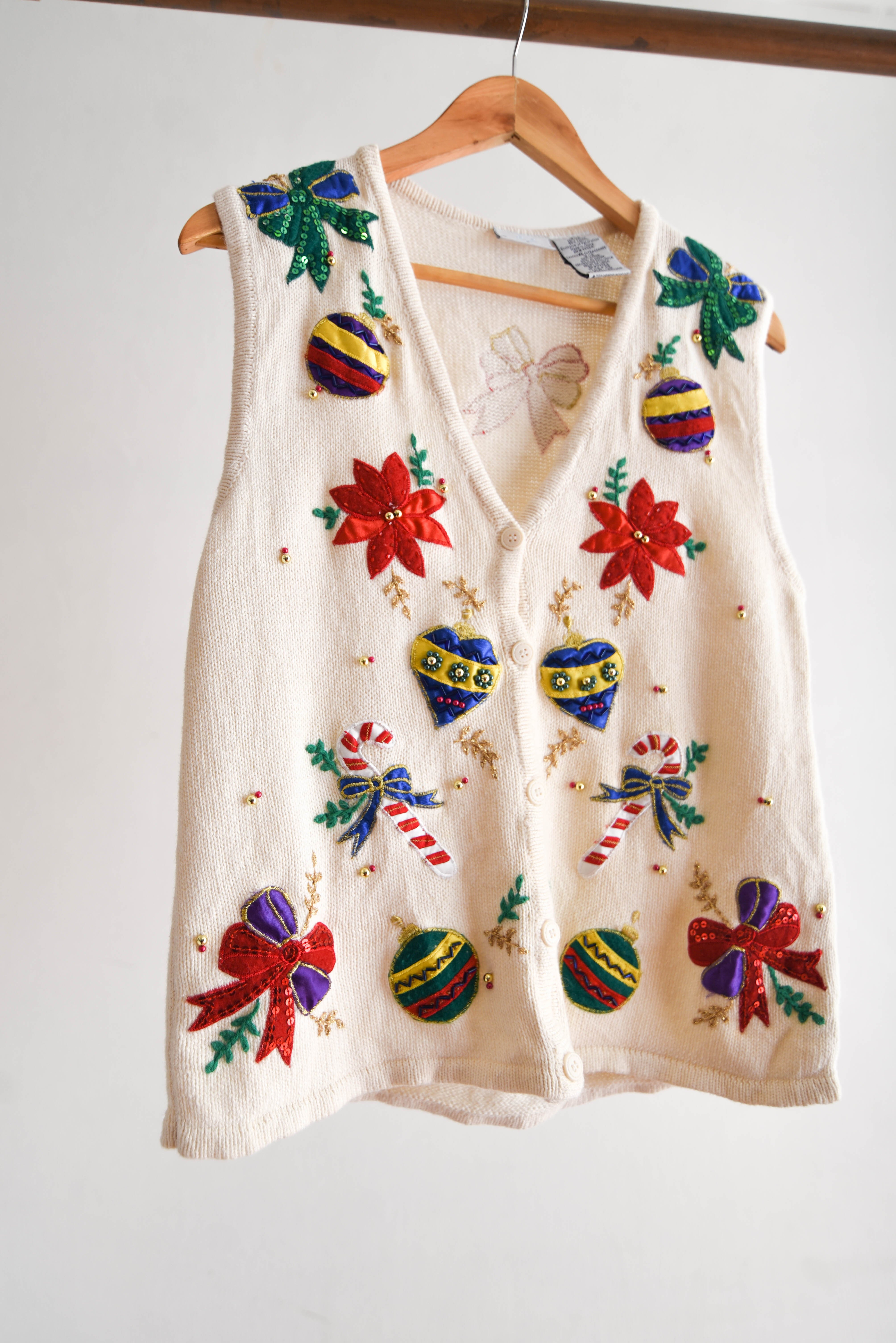 Sweater vest bordado vintage