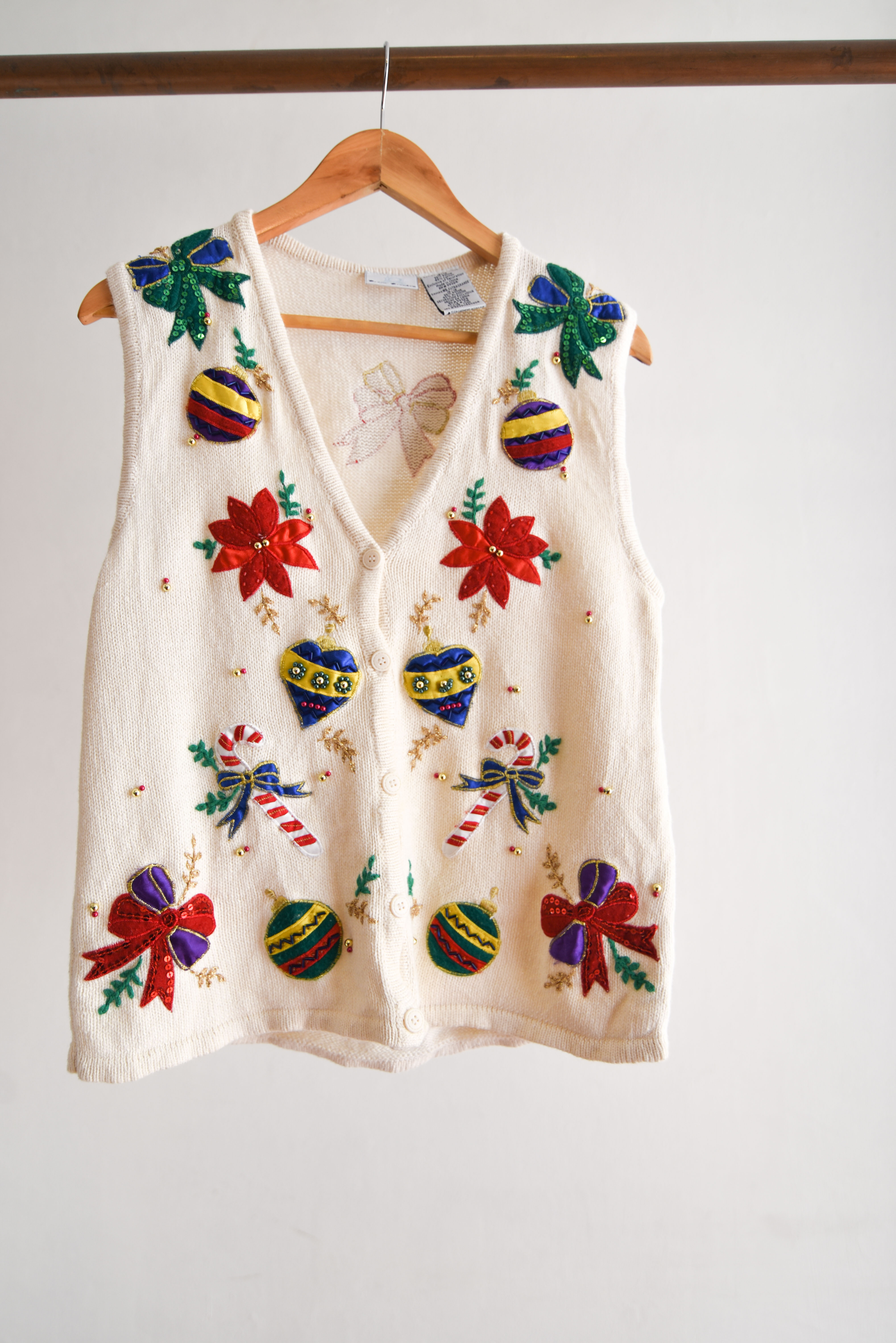 Sweater vest bordado vintage