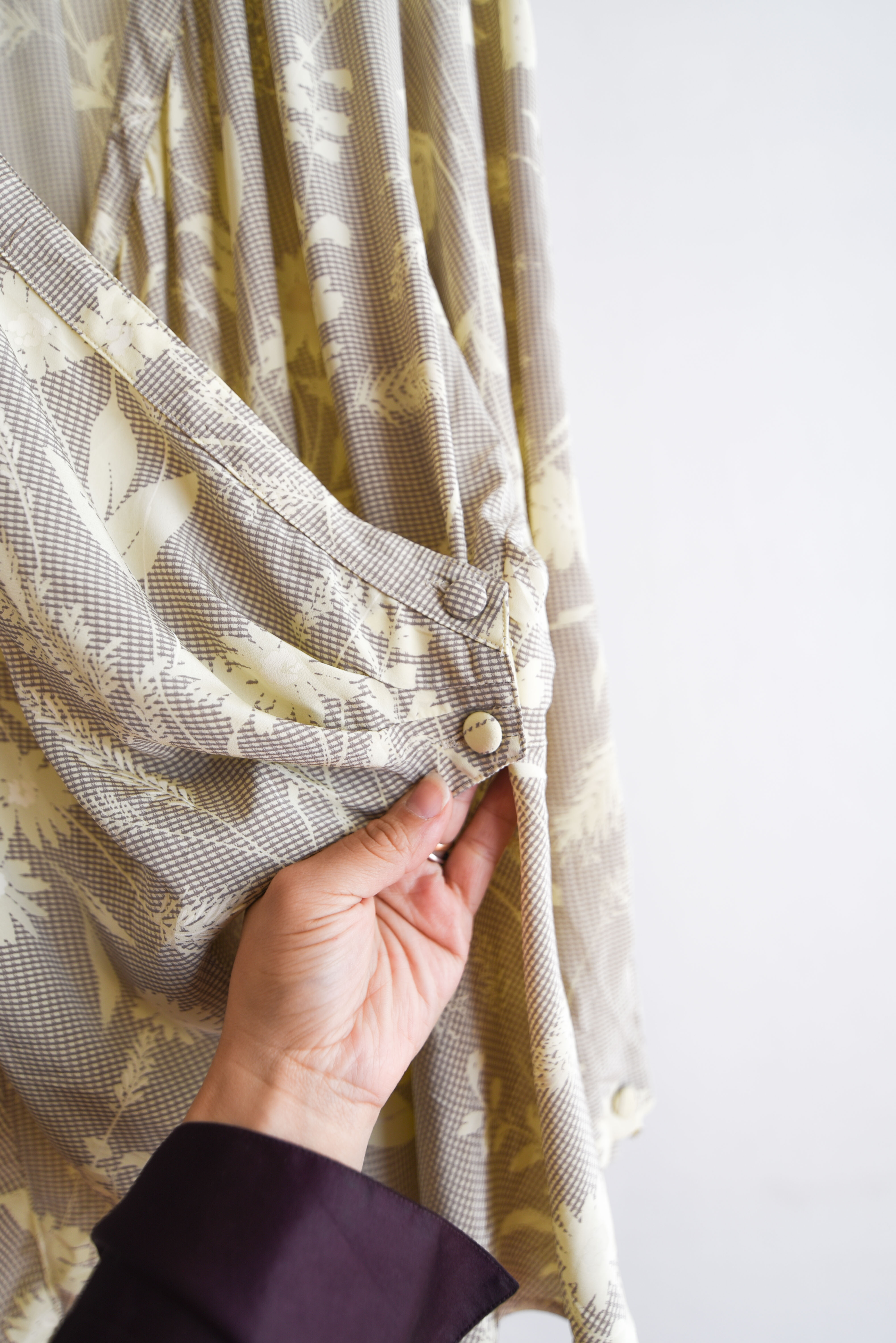 Blusa envolvente vintage floral