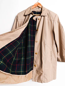 Chaqueta trench vintage camel