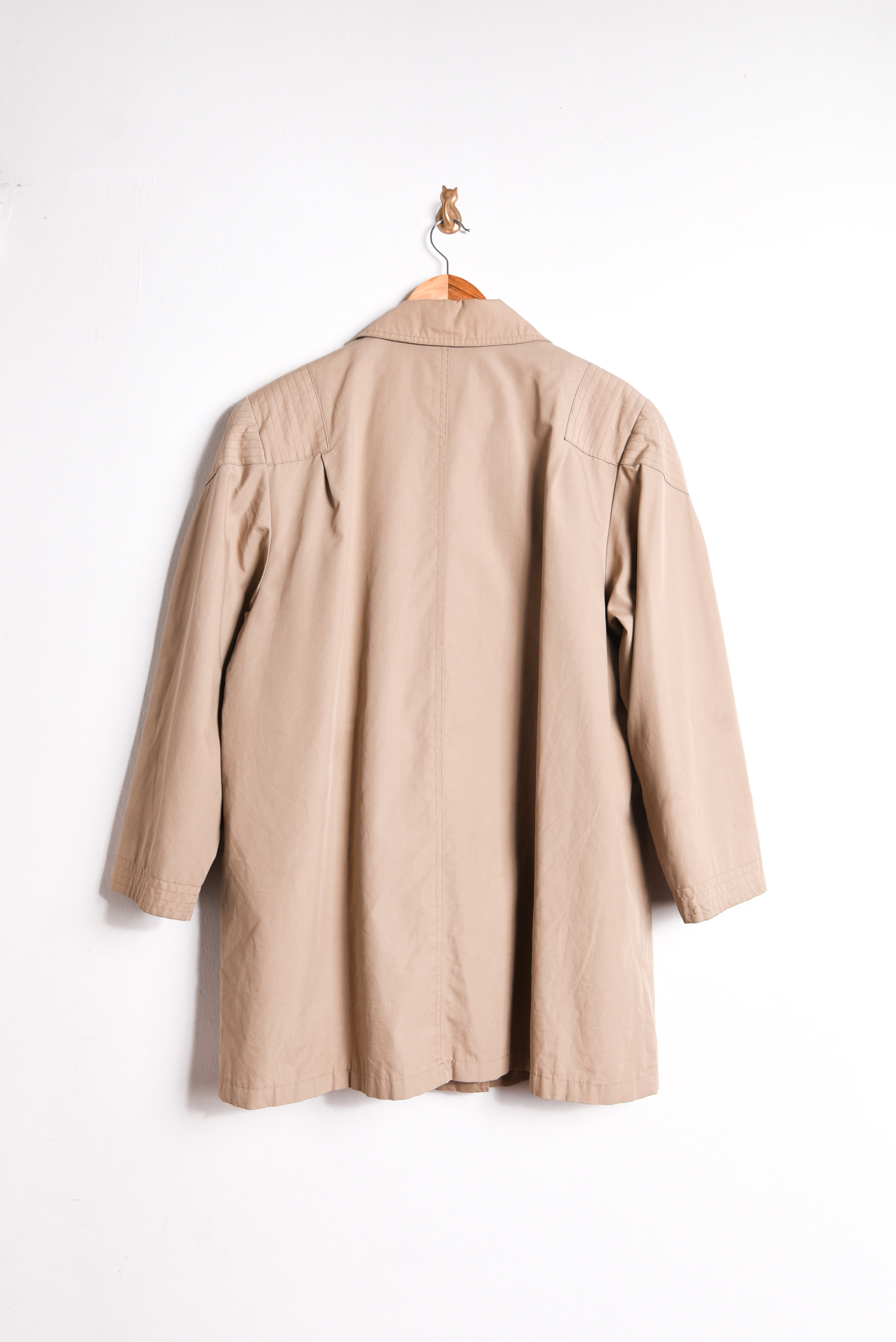 Chaqueta trench vintage camel