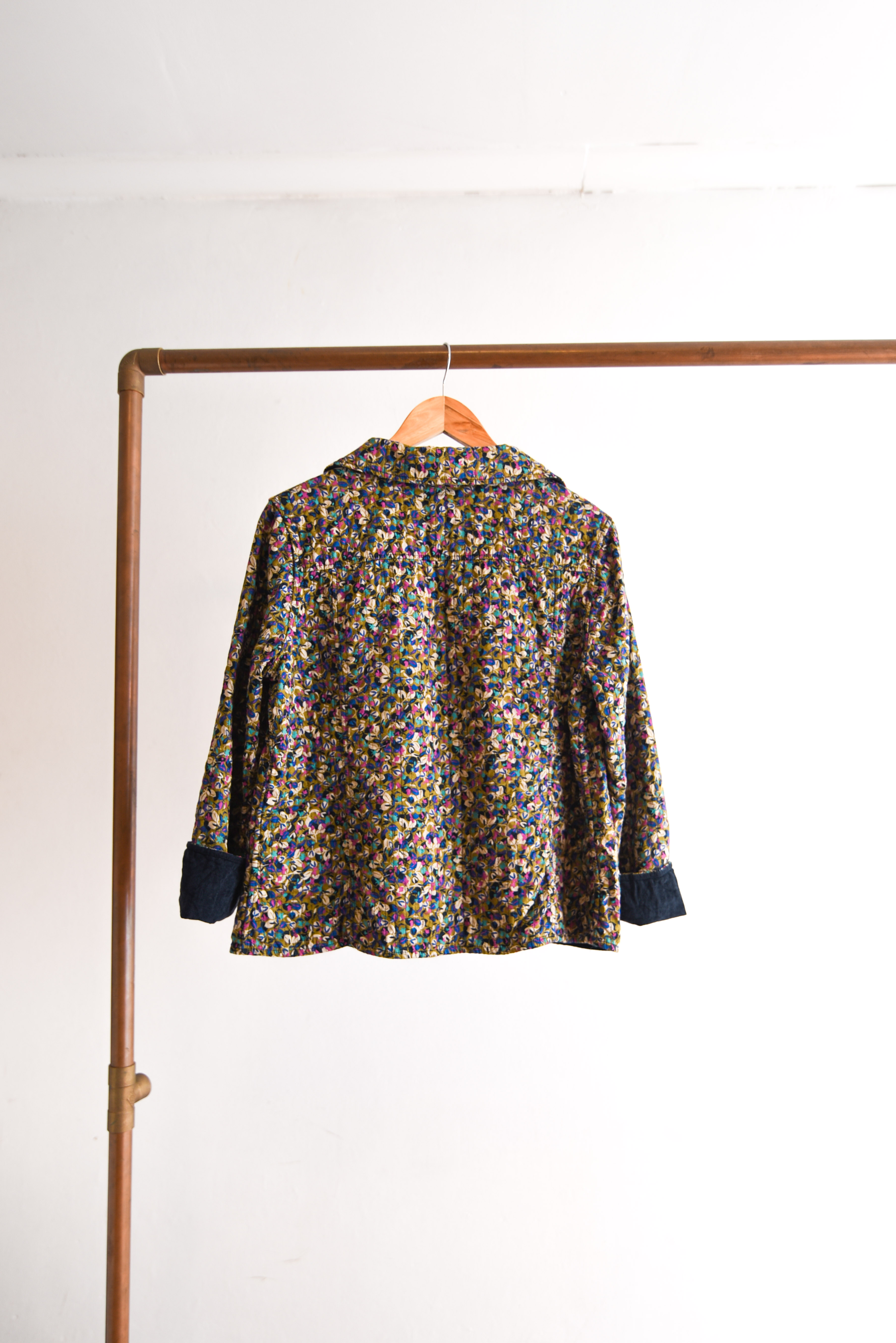 Chaqueta quilted floral reversible