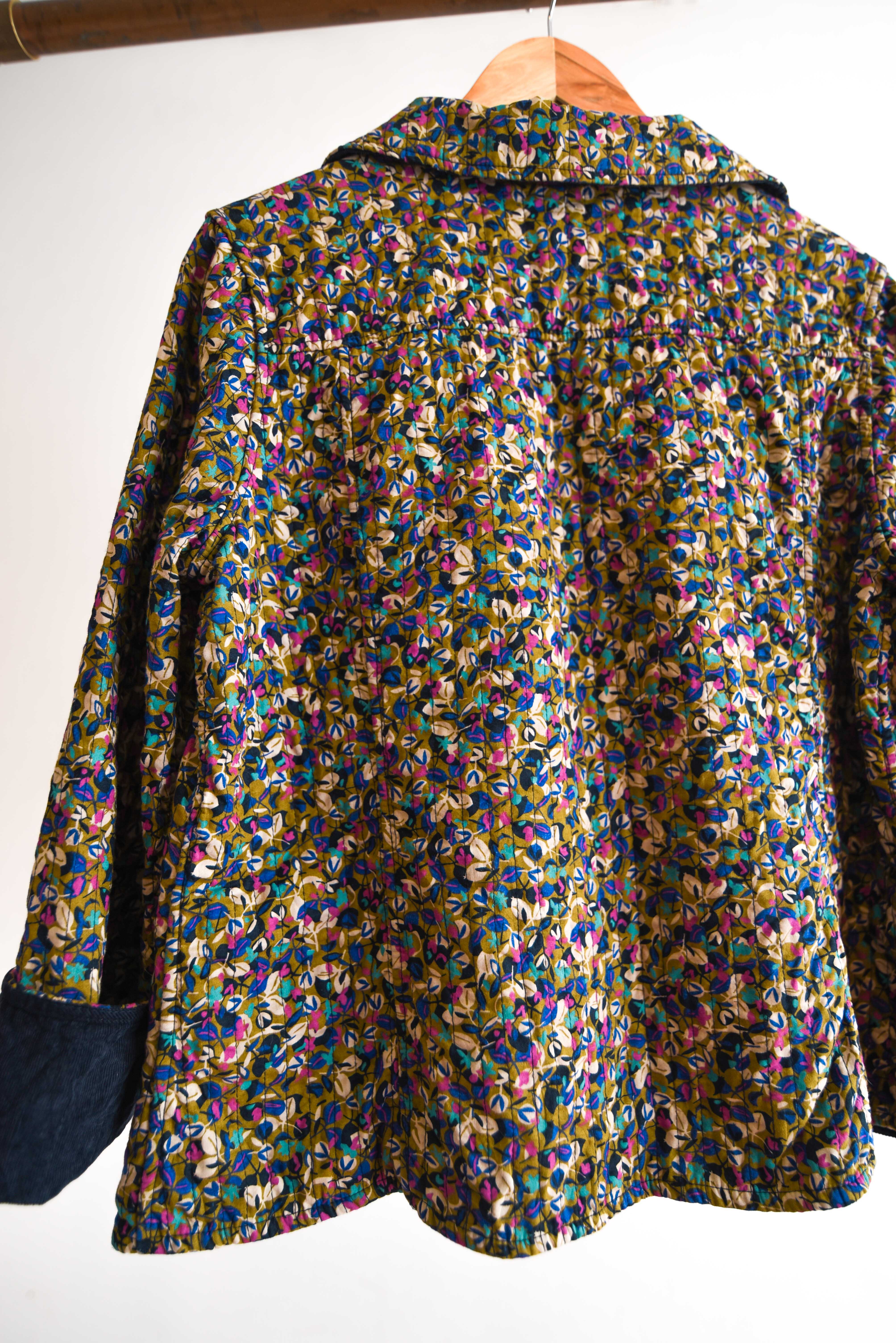 Chaqueta quilted floral reversible
