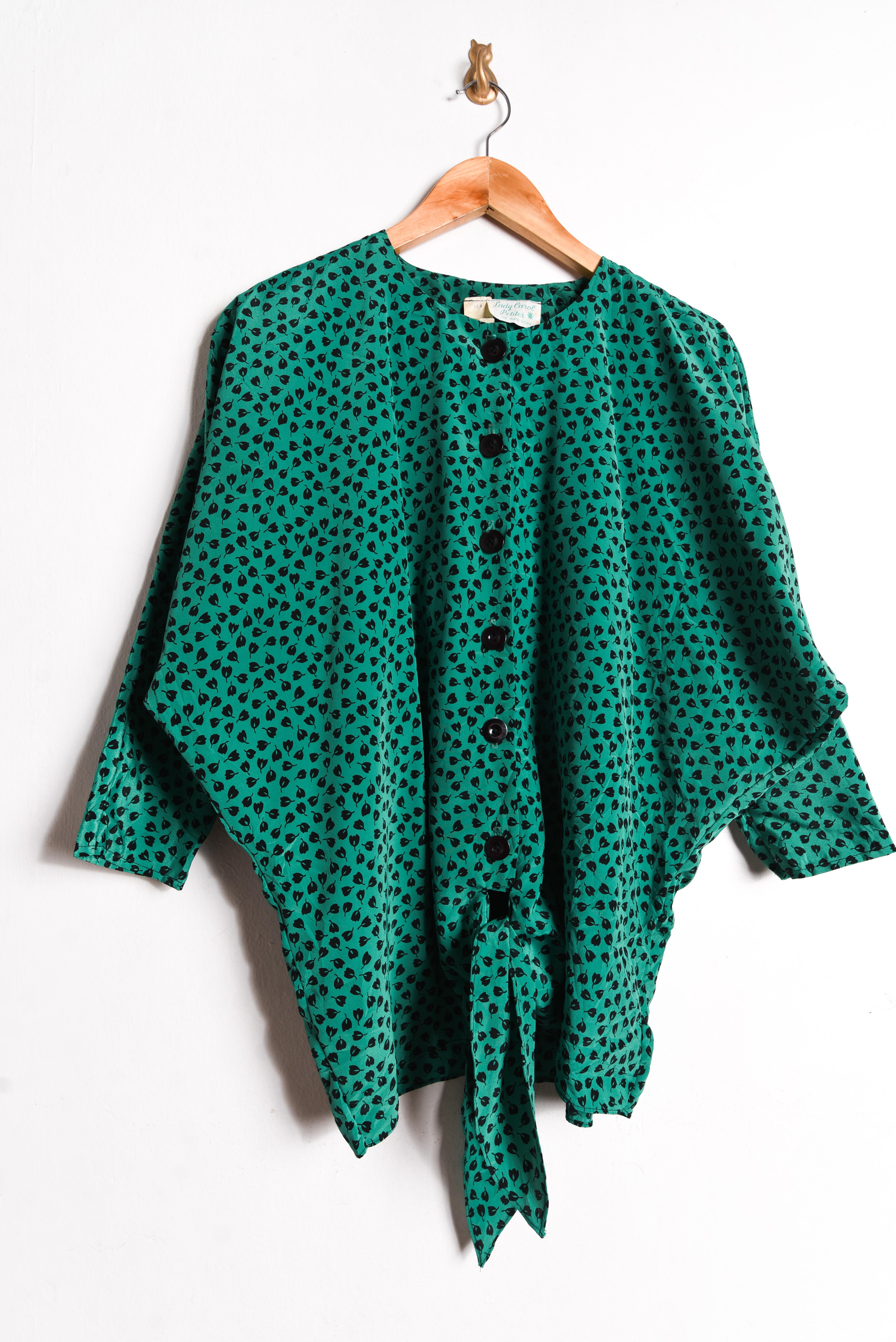 Blusa jade 80s floral