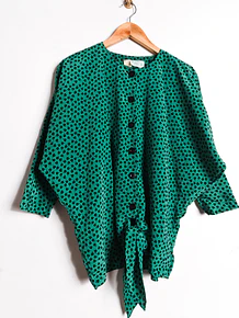 Blusa jade 80s floral