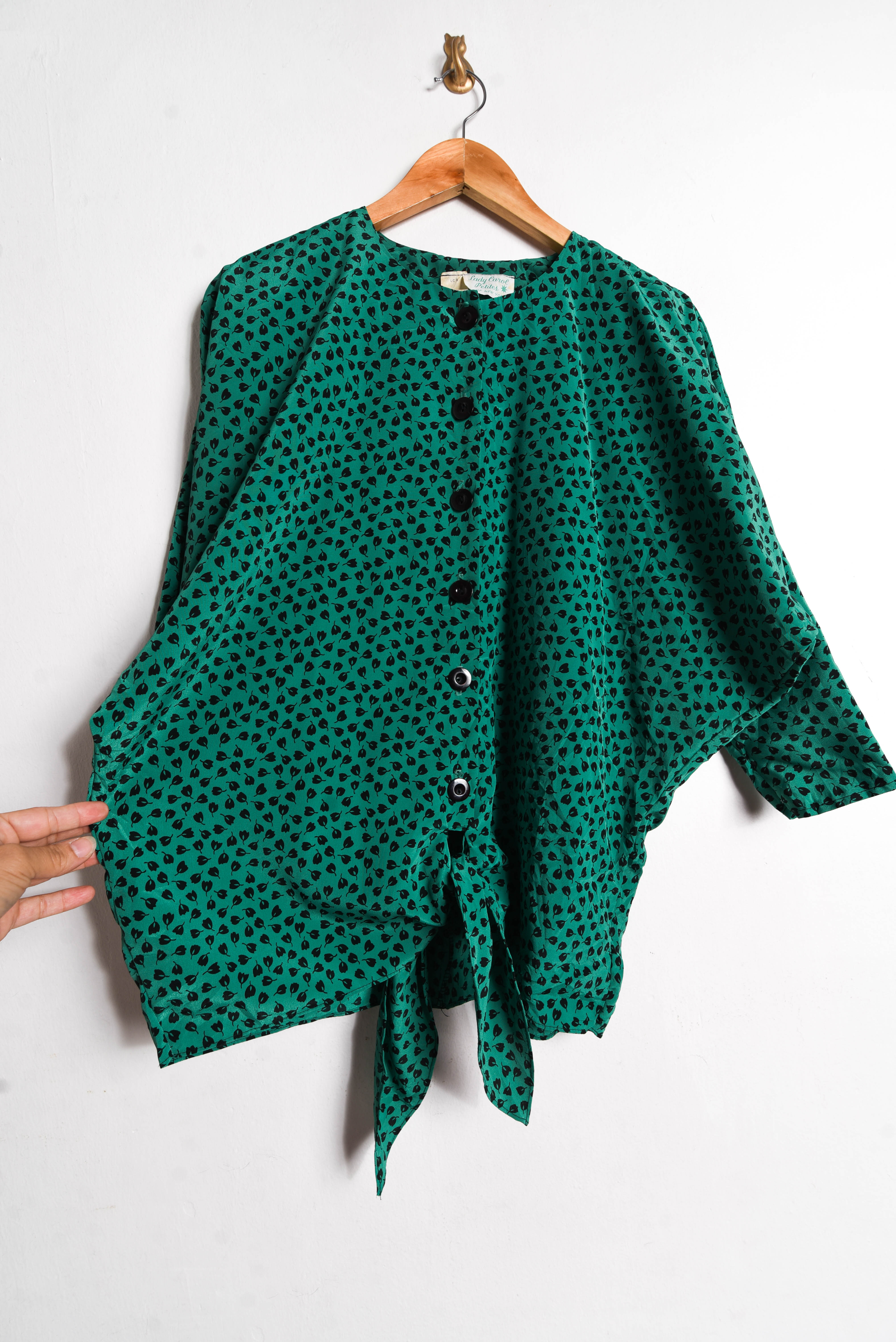 Blusa jade 80s floral