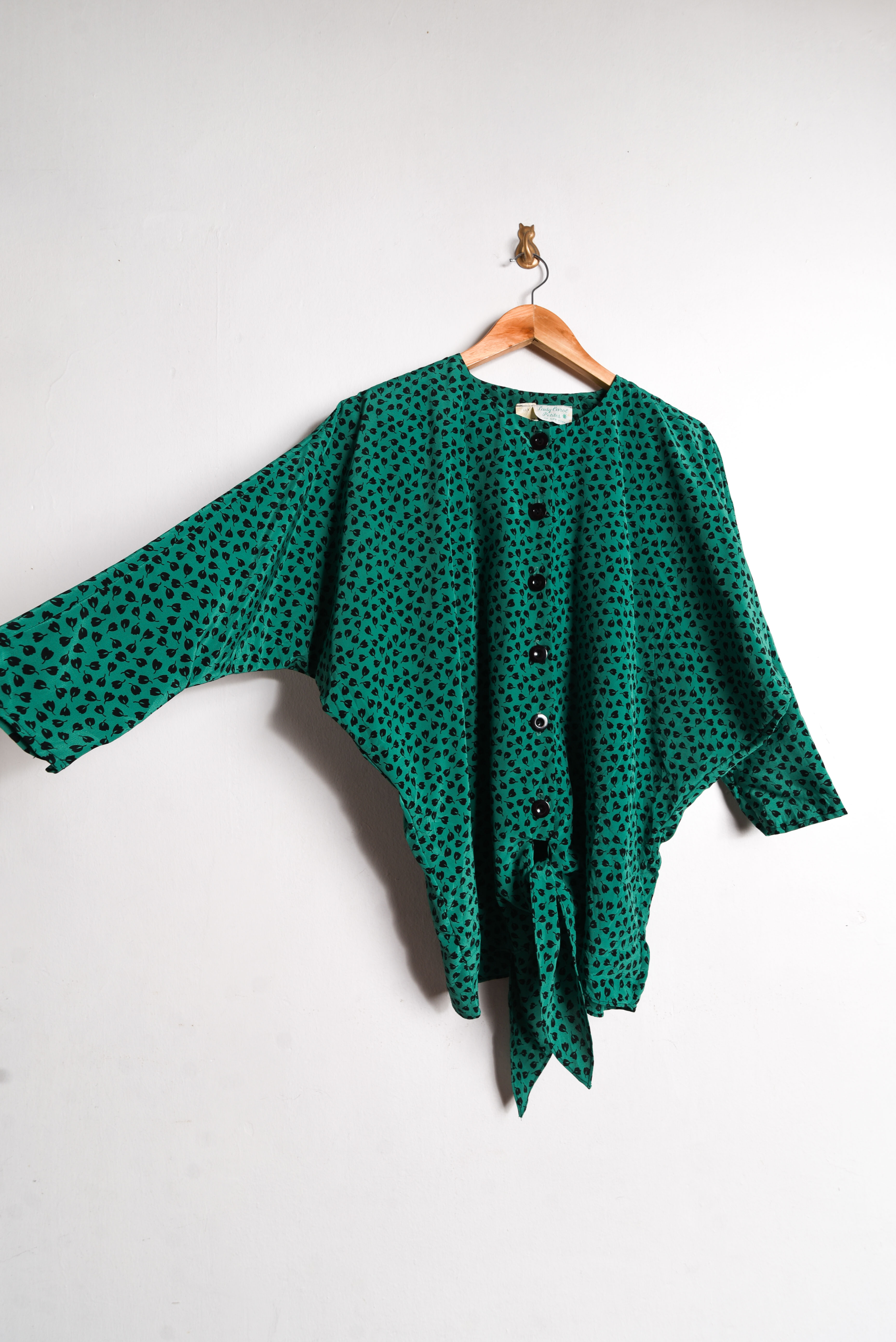 Blusa jade 80s floral