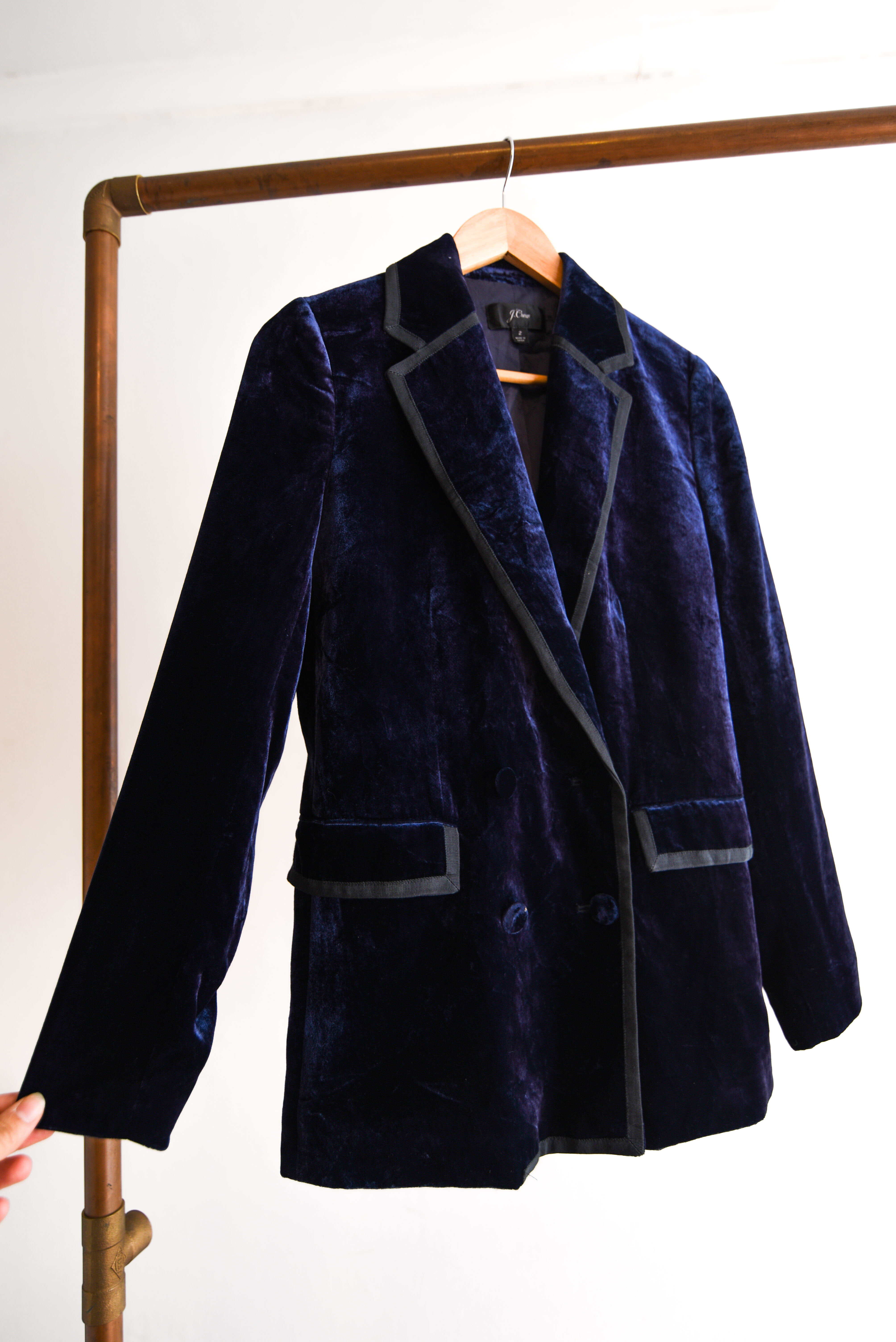 Blazer blue velvet 