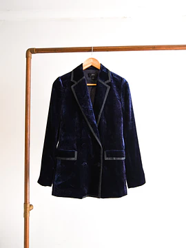 Blazer blue velvet 