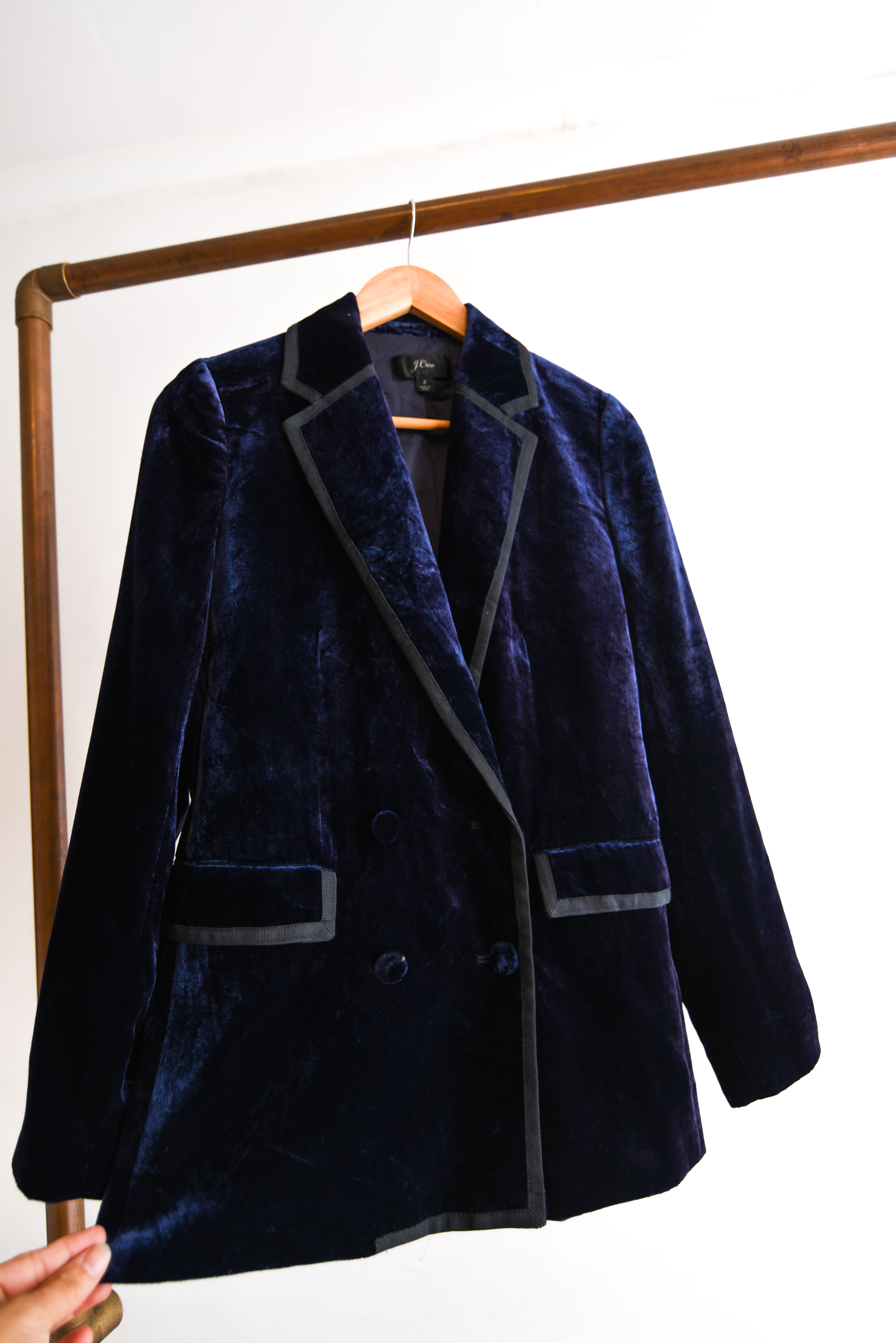 Blazer blue velvet 