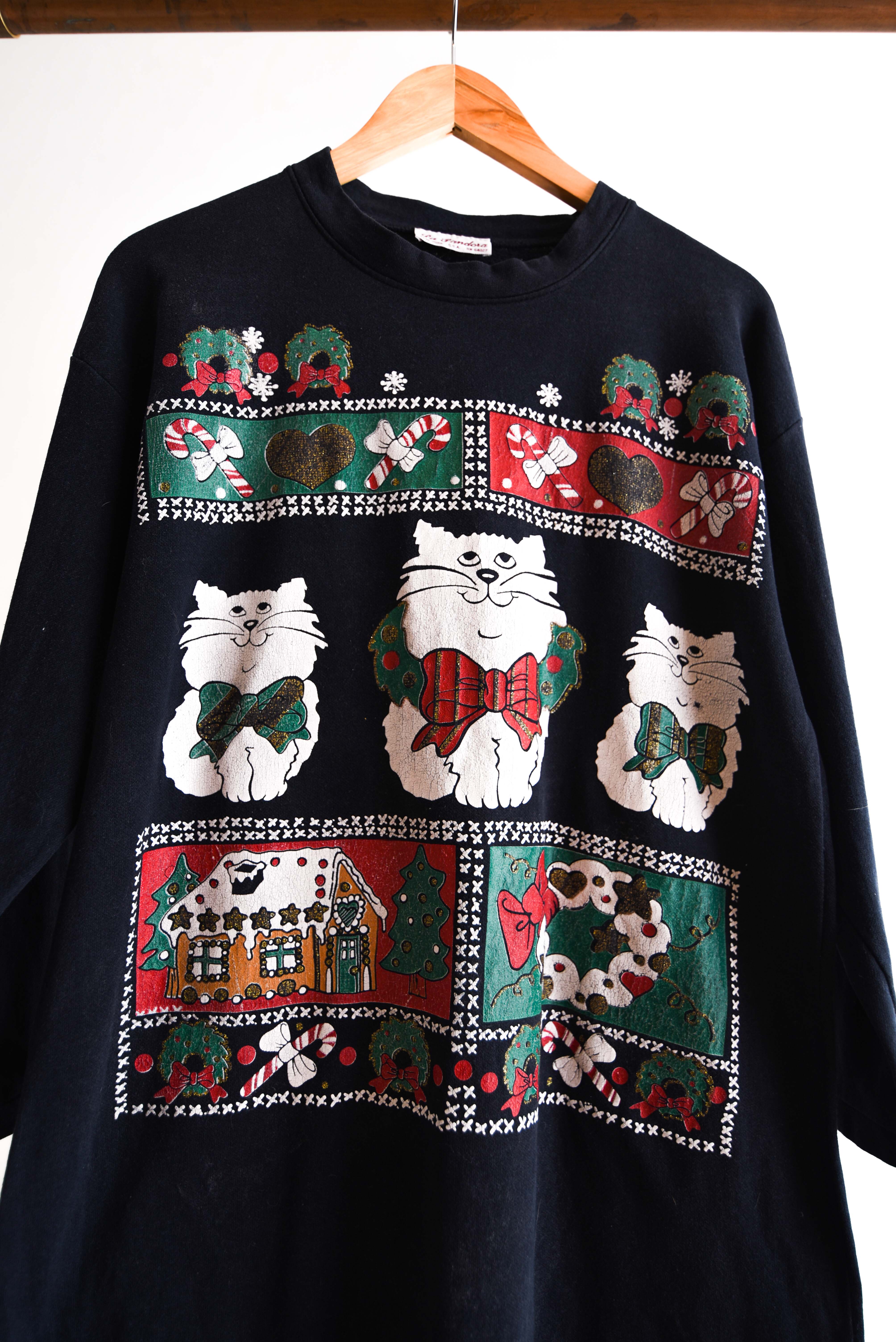 Polerón dress gatos vintage