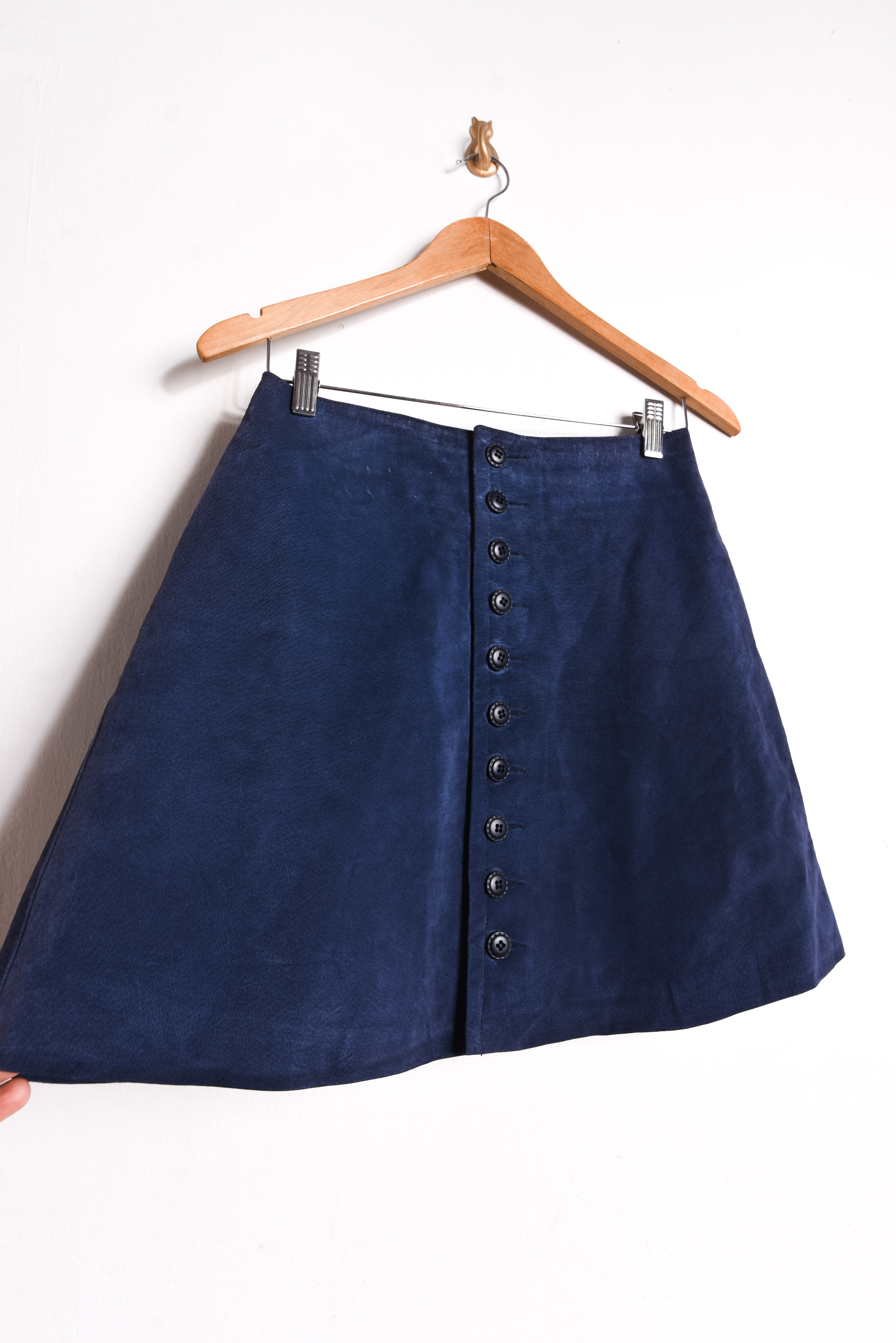 Falda gamuza vintage navy