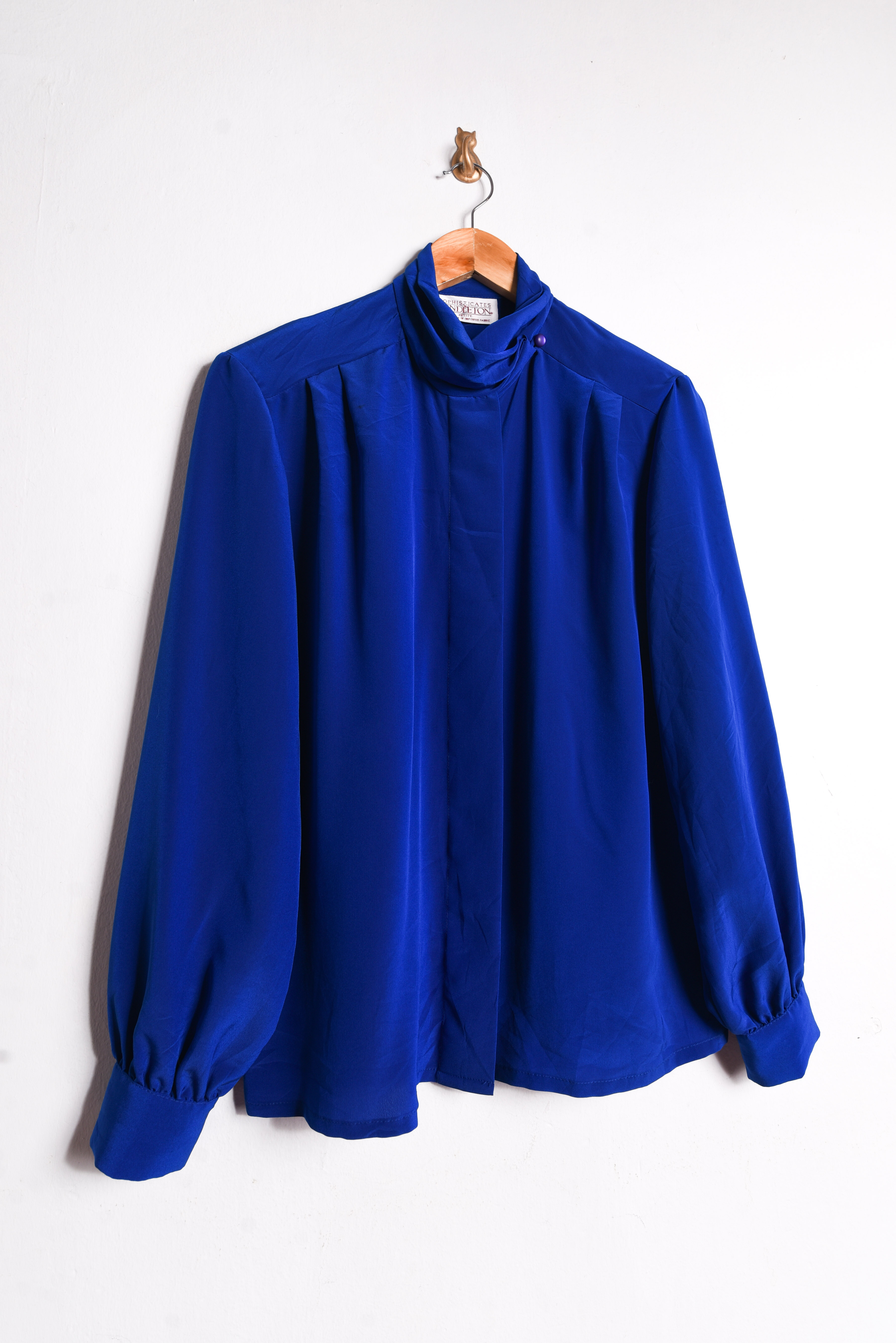 Blusa azul klein Pendleton vintage