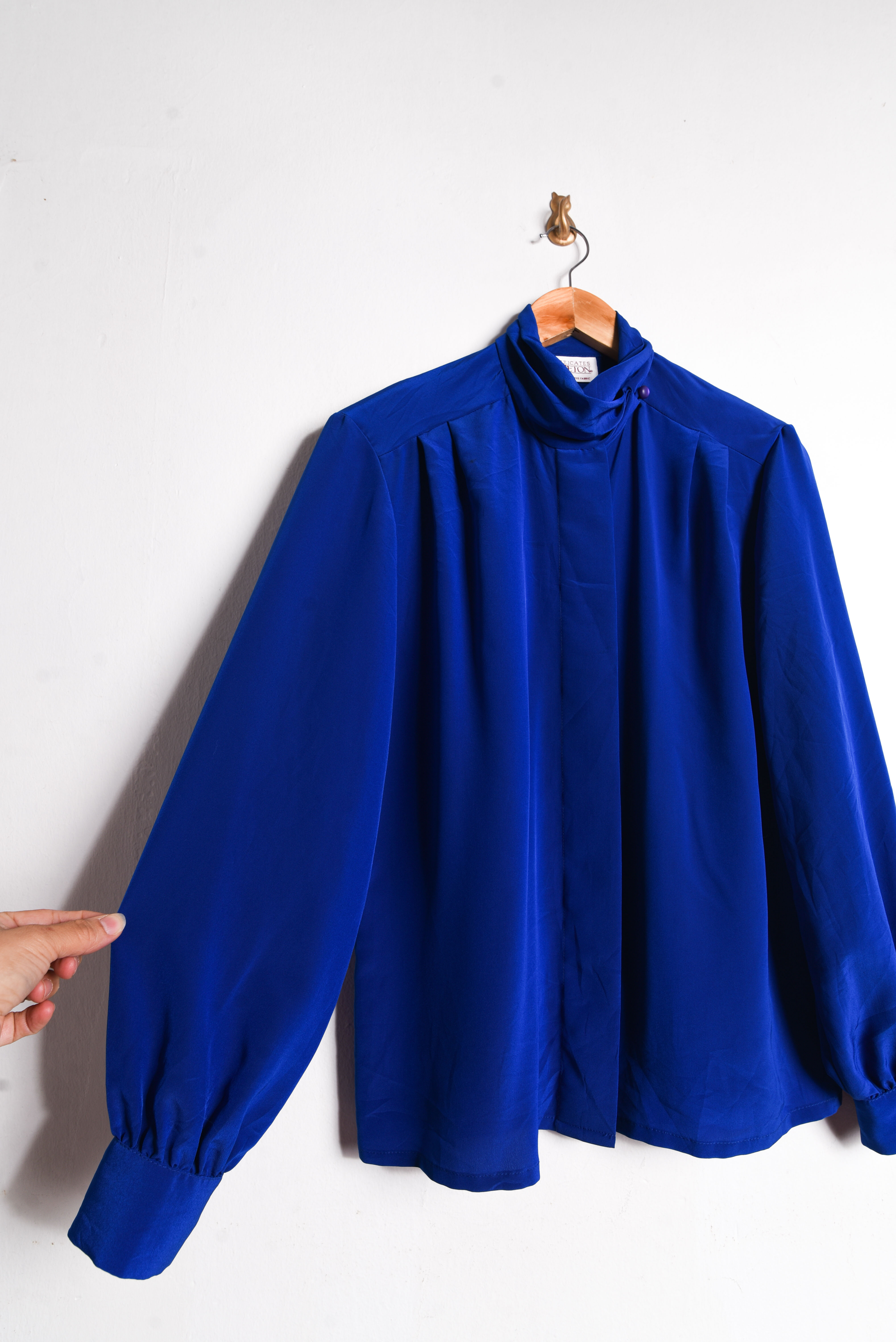 Blusa azul klein Pendleton vintage