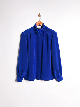 Blusa azul klein Pendleton vintage