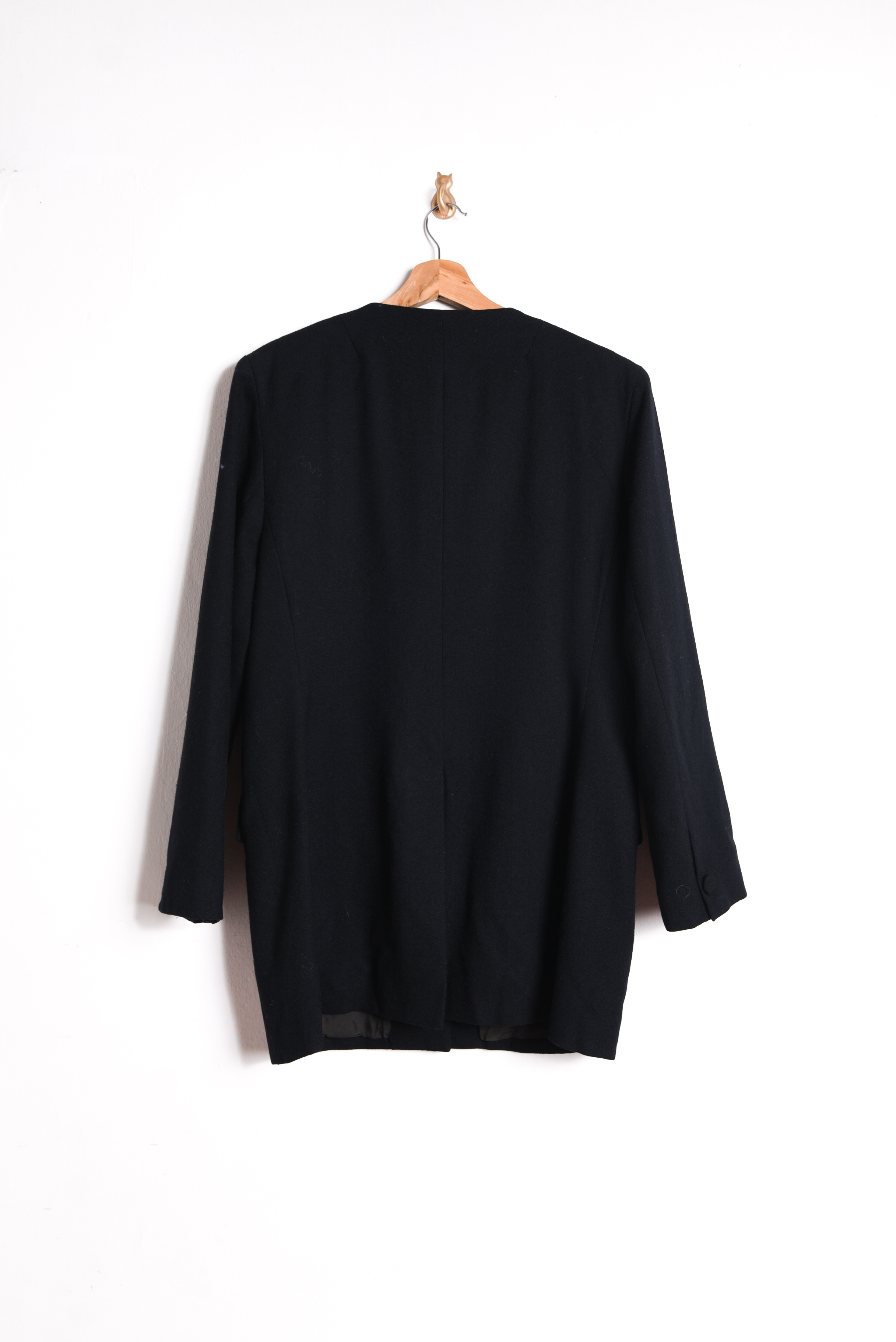 Blazer vintage black wool